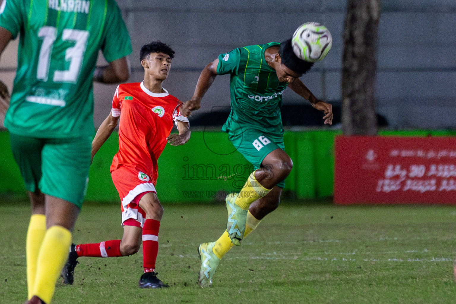 Maziya SRC vs Hurriya Sports Club in Day 12 of Dhivehi Youth League 2024 held at Henveiru Stadium on Wednesday , 18th December 2024. Photos: Shuu Abdul Sattar