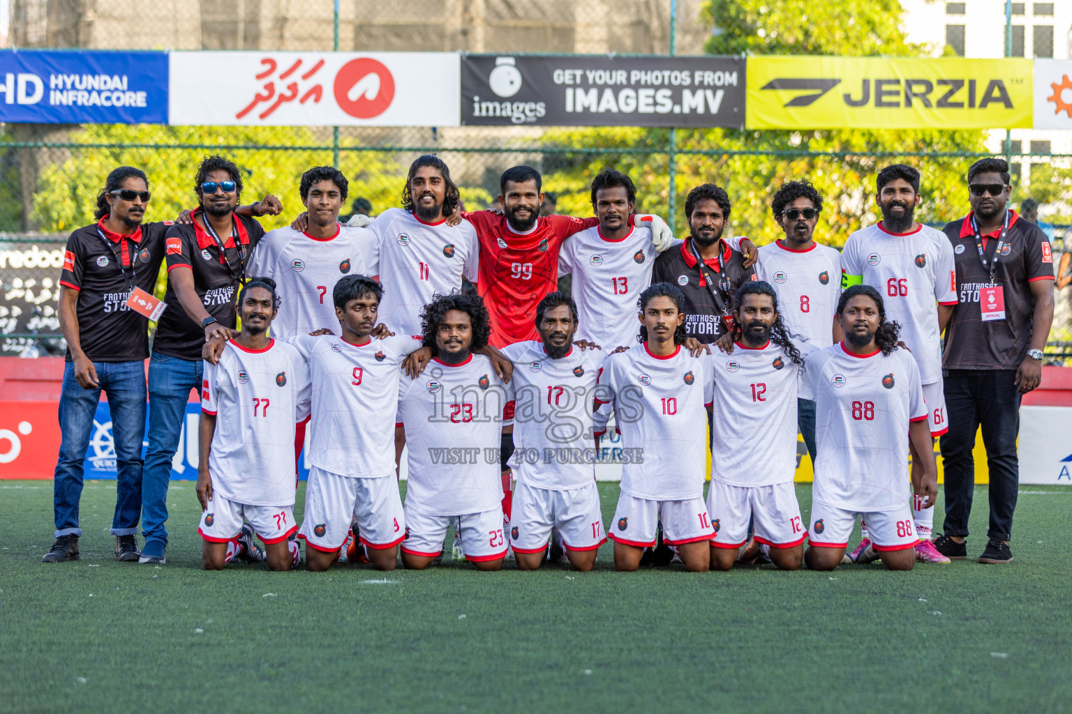 F Feeali VS F Dharanboodhoo in Day 13 of Golden Futsal Challenge 2024 was held on Saturday, 27th January 2024, in Hulhumale', Maldives Photos: Nausham Waheed / images.mv