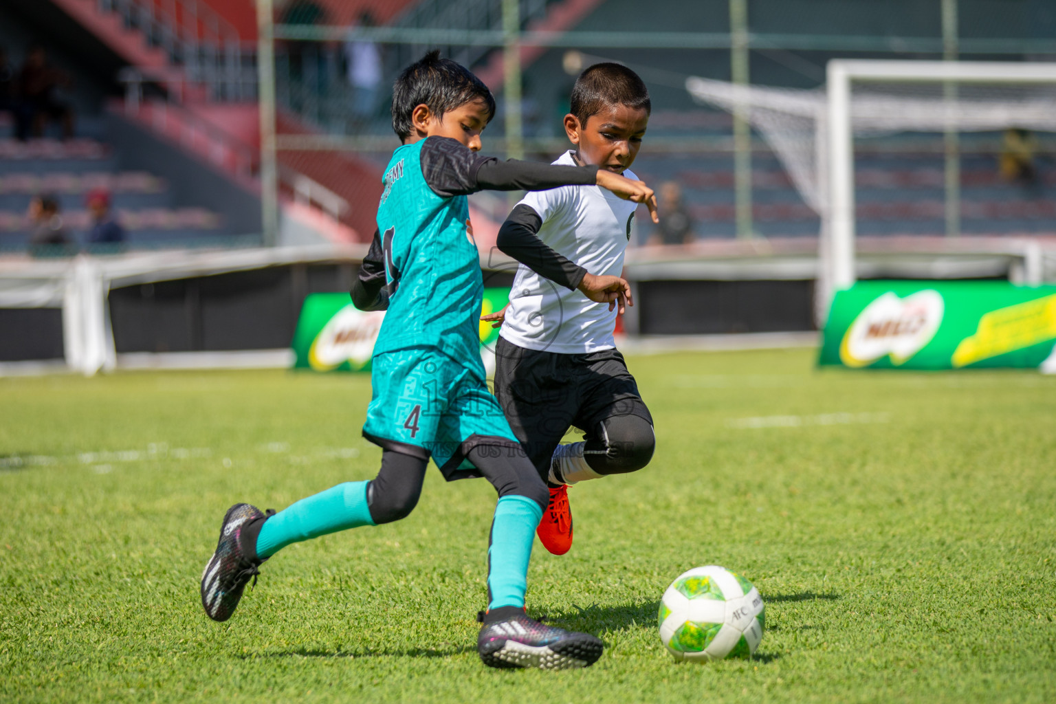 Day 1 of Under 10 MILO Academy Championship 2024 was held at National Stadium in Male', Maldives on Friday, 26th April 2024. Photos: Mohamed Mahfooz Moosa / images.mv