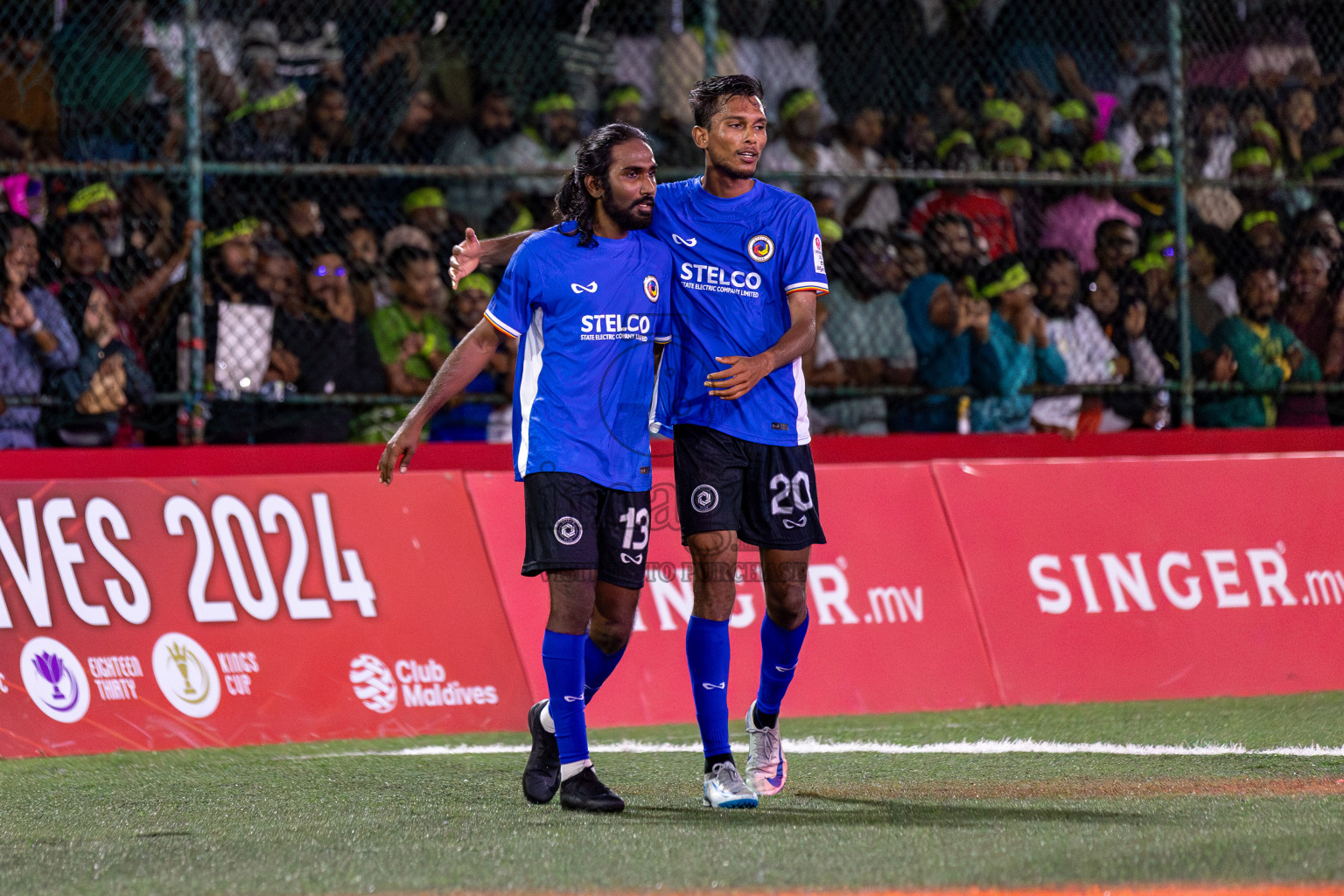 WAMCO vs STELCO RC in the Semi Finals of Club Maldives Cup 2024 held in Rehendi Futsal Ground, Hulhumale', Maldives on Monday, 14th October 2024. Photos: Hassan Simah / images.mv