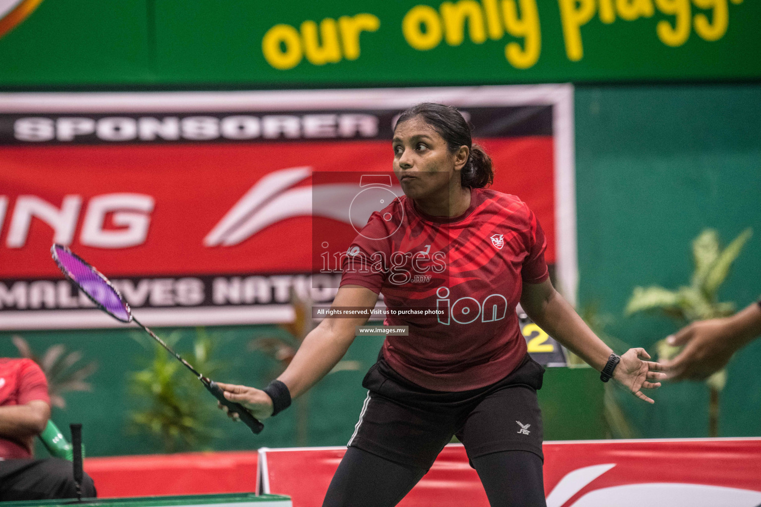 Final of Badminton association mixed group championship 2021 held in Male', Maldives Photos by Nausham Waheed