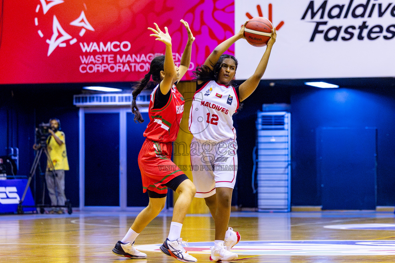 Maldives vs Bangladesh in Day 1 of Under 16 Woman's Asian Cup SABA Qualifiers 2025 was held in Social Center, Male', Maldives on 12th June 2025. Photos: Nausham Waheed / images.mv