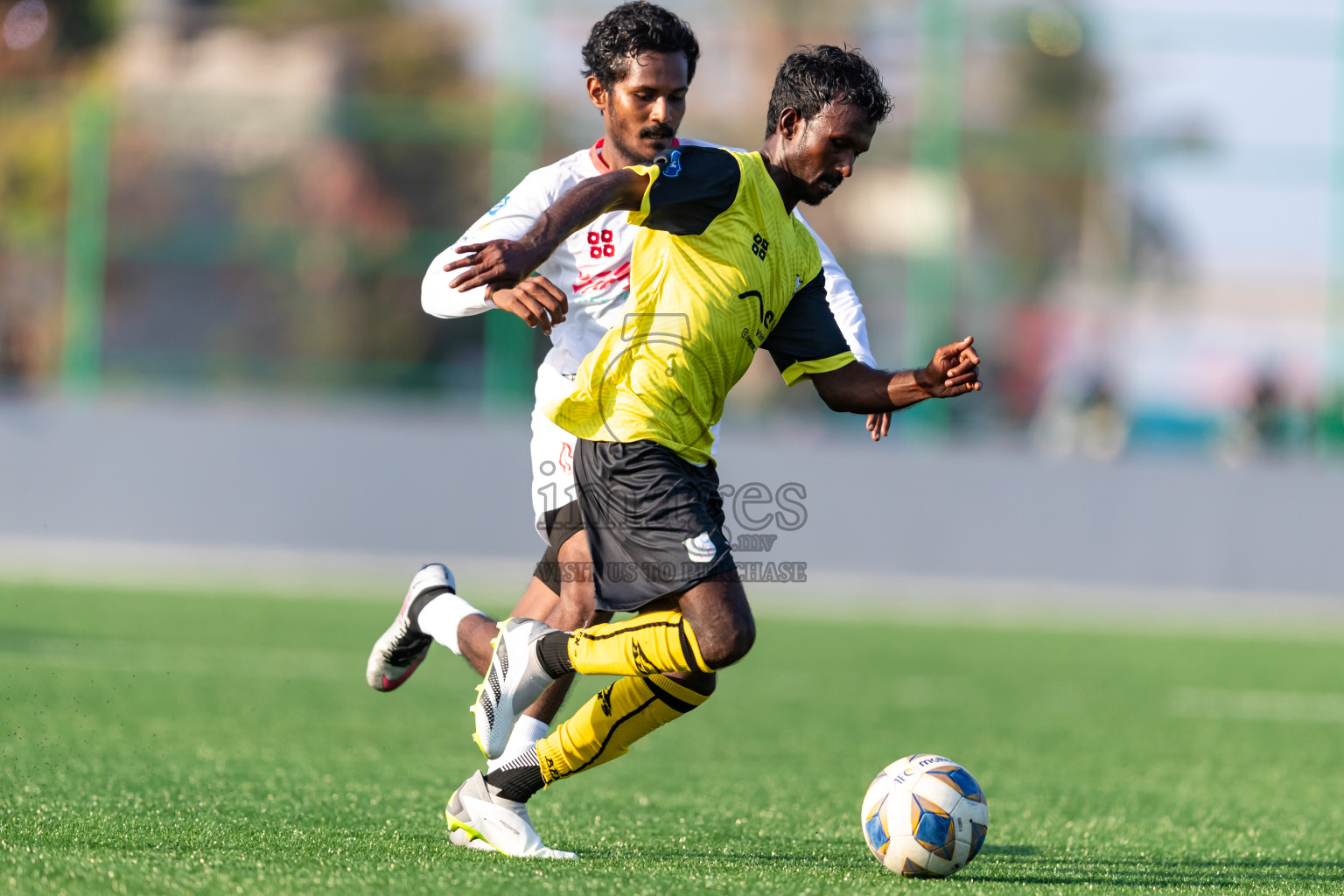 Kanmathi Juniors vs Furious SC from Manadhoo Council Cup 2024 in N Manadhoo Maldives on Monday, 19th February 2023. Photos: Nausham Waheed / images.mv