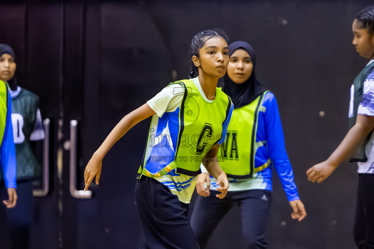 SC Skylark vs United Unity SC in Day 4 of 24th Milo Netball Association Championship held in Social Center at Male', Maldives on Thursday, 4th September 2025. Photos: Nausham Waheed / images.mv