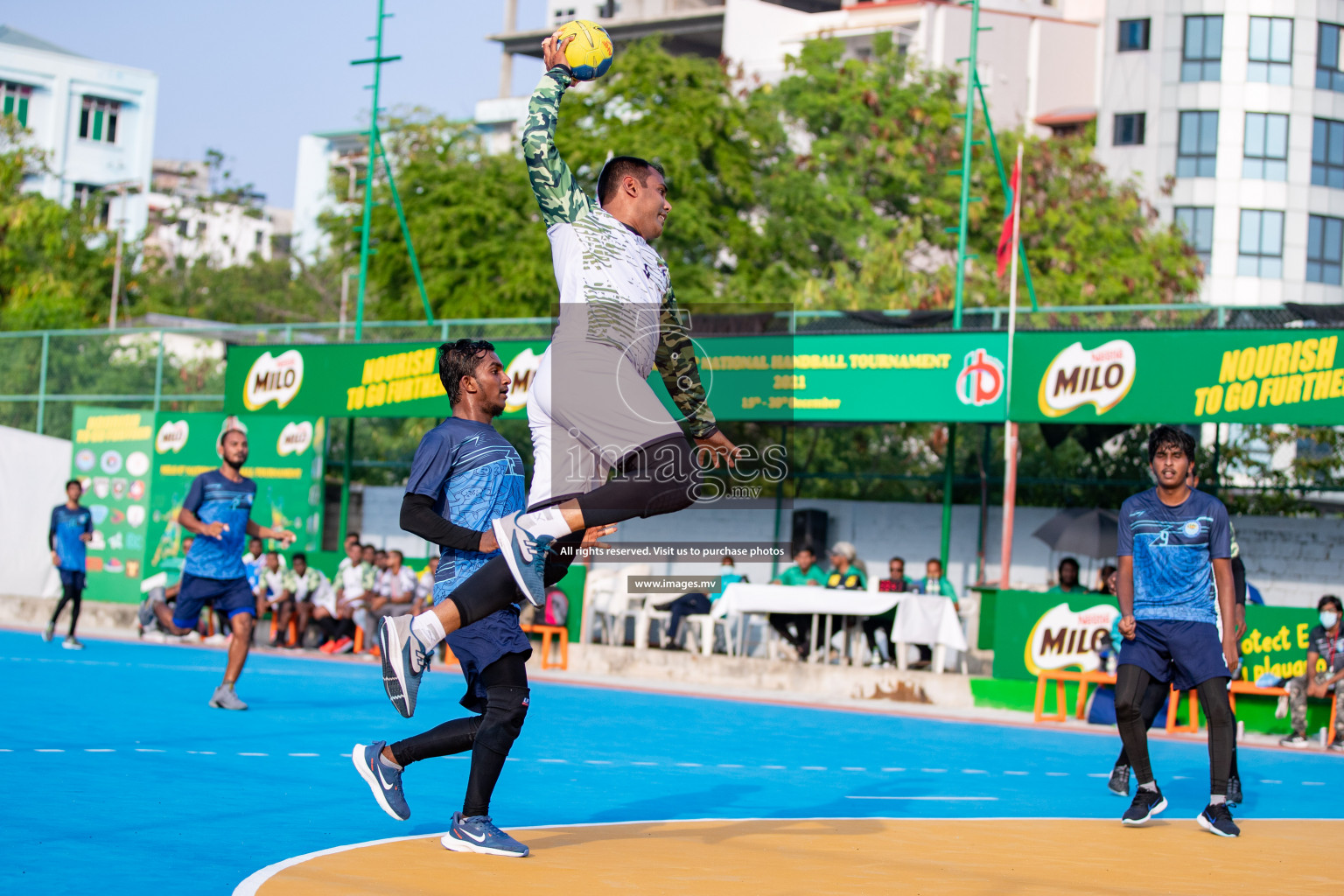 Milo 8th National Handball Tournament Day 4, 18th December 2021, at Handball Ground, Male', Maldives. Photos by Hassan Simah