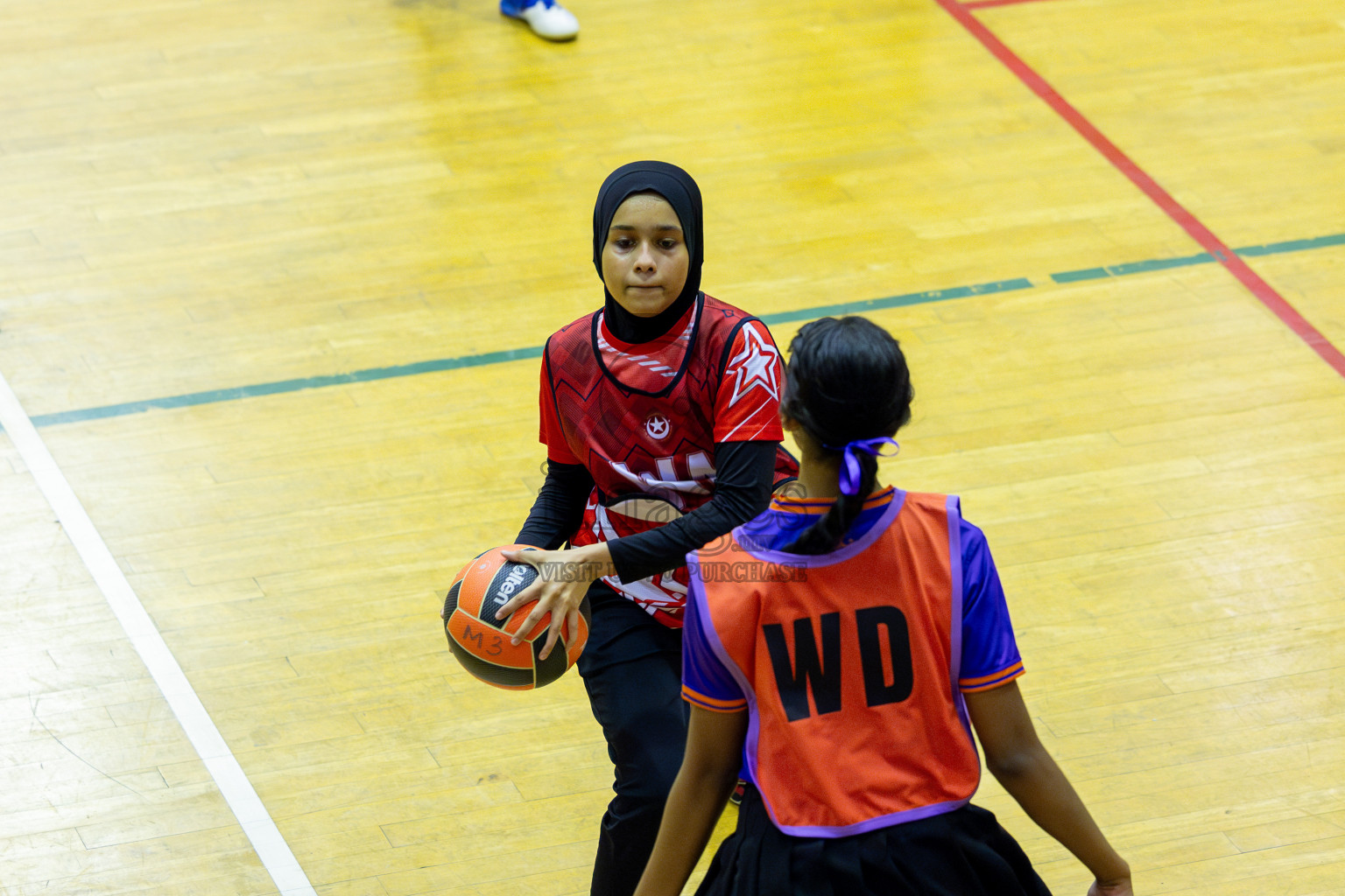 Day 13 of 25th Inter-School Netball Tournament was held in Social Center at Male', Maldives on Saturday, 24th August 2024. Photos: Mohamed Mahfooz Moosa / images.mv