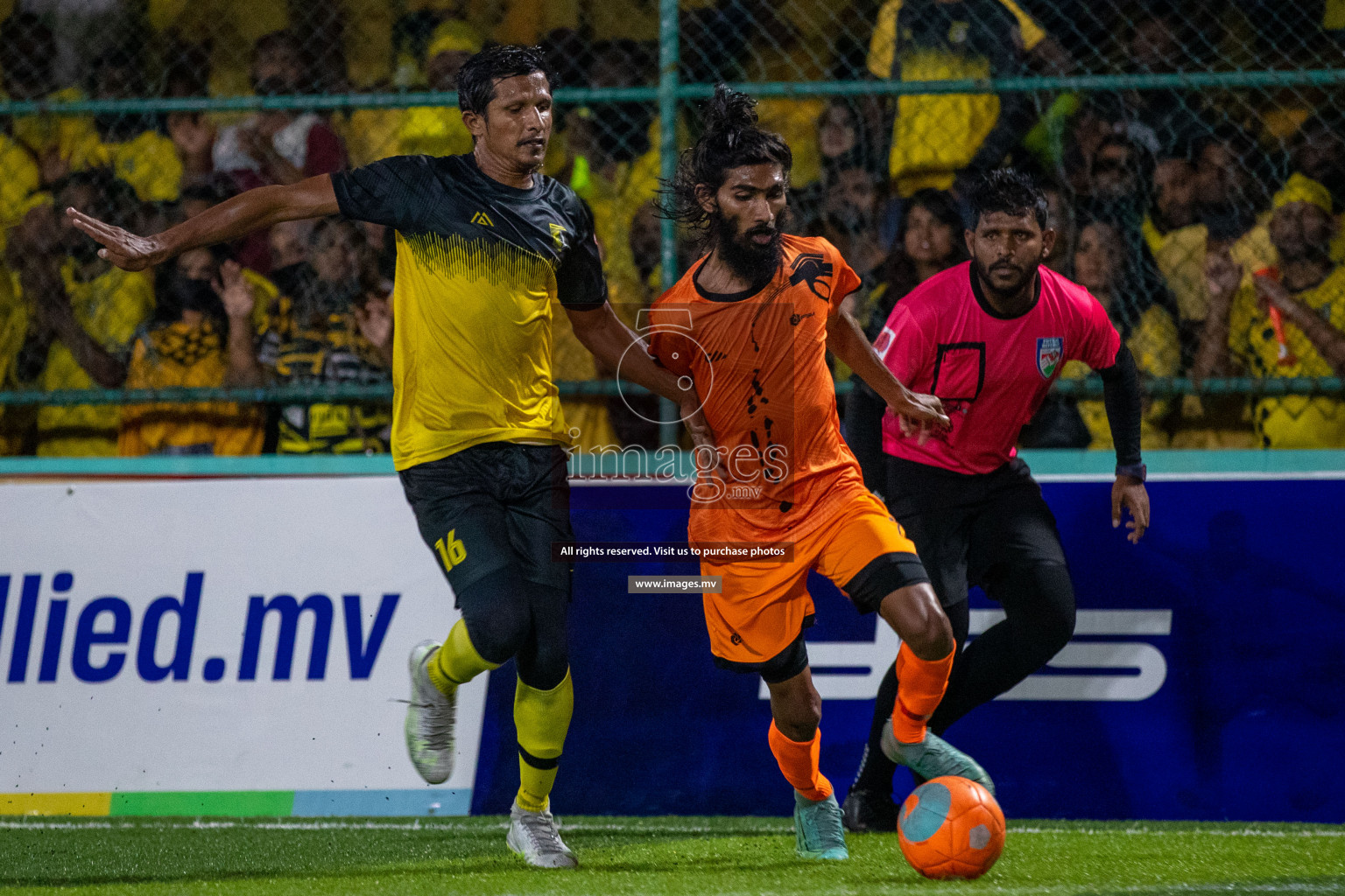 RRC Vs FSM in the Semi Finals of Club Maldives 2021 held in Hulhumale, Maldives on 19 December 2021. Photos: Ismail Thoriq / images.mv