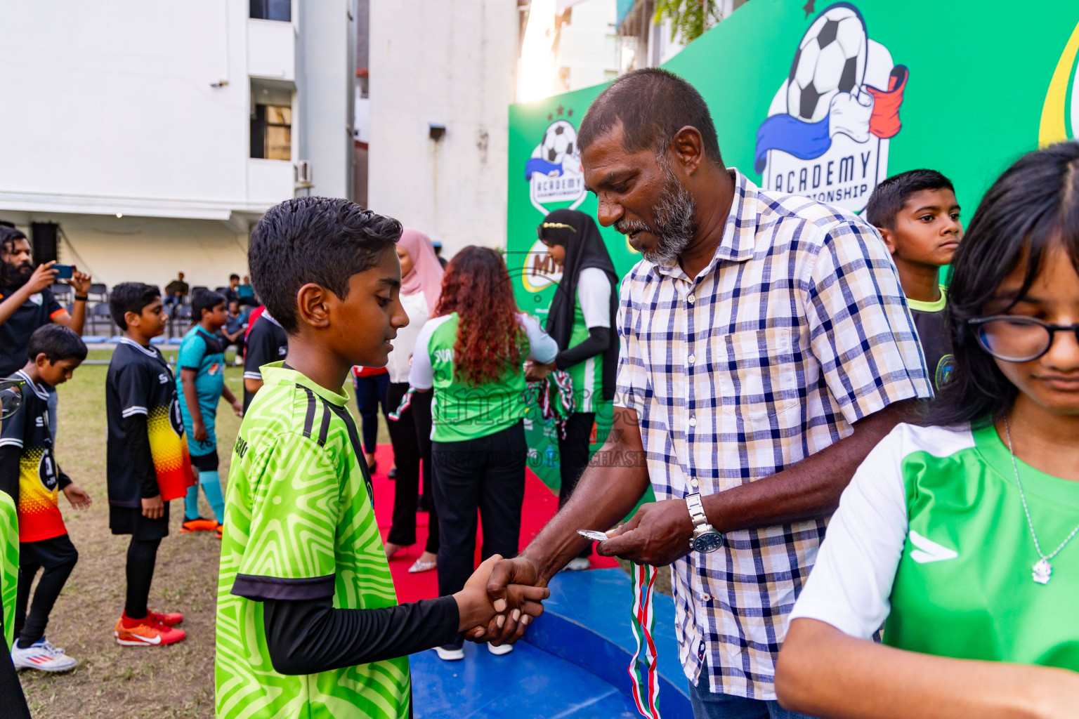 Day 4 of MILO Academy Championship 2024 - U12 was held at Henveiru Grounds in Male', Maldives on Sunday, 7th July 2024. Photos: Nausham Waheed / images.mv