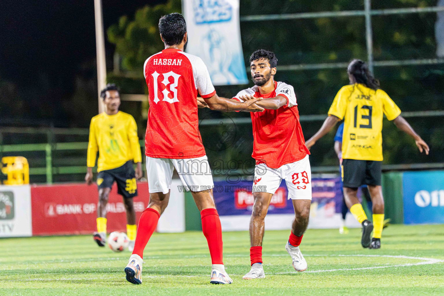 Kanmathi SC VS BEST in Day 4 - Fonadhoo Youth Futsal Challenge 2025 held in Fonadhoo Futsal Stadium, L. Fonadhoo, Maldives on Wednesday, 29th October 2025 Photos: Arif Rasheed / images.mv