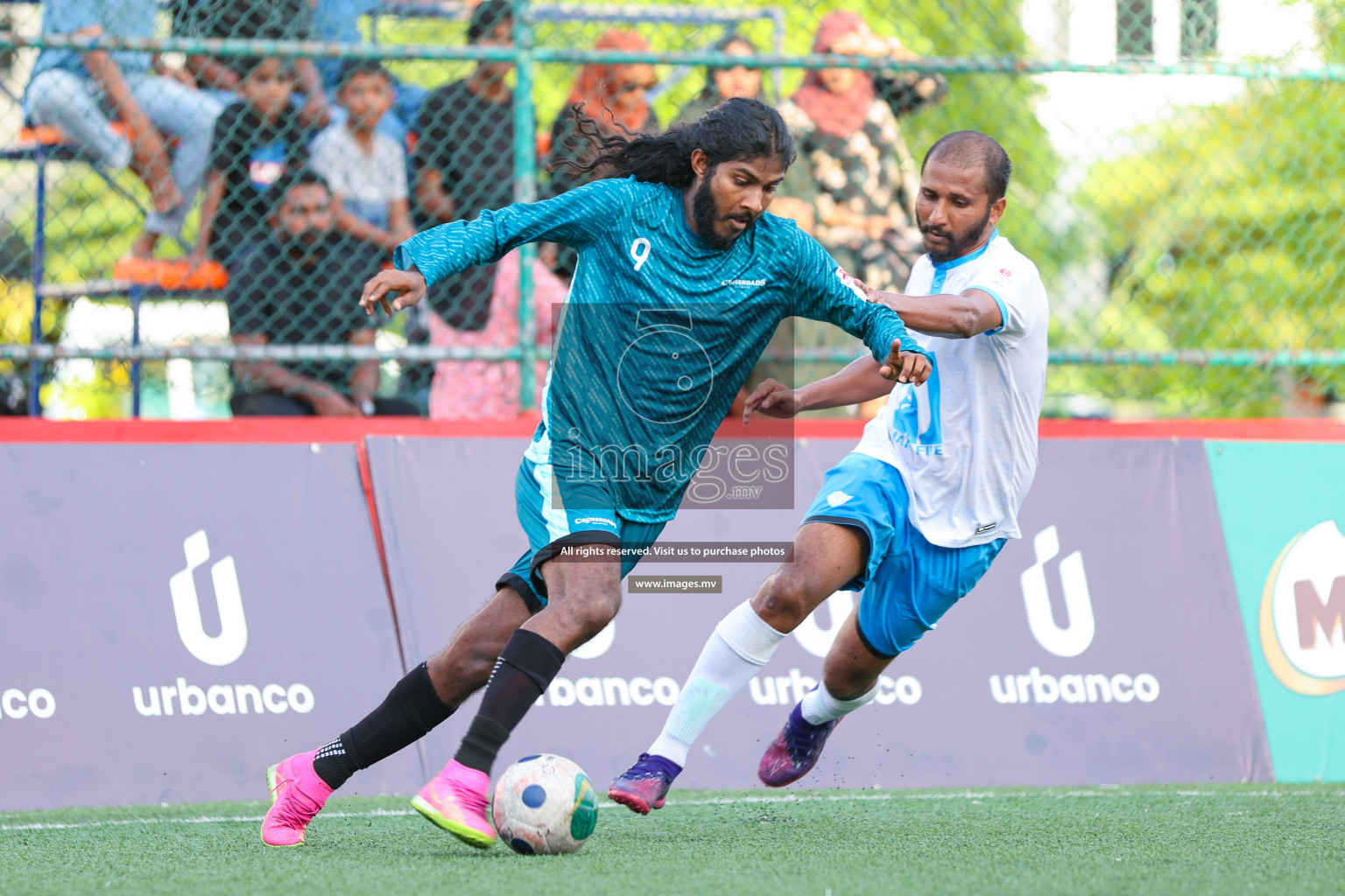 Club AVSEC vs Crossroads Maldives in Club Maldives Cup 2023 held in Hulhumale, Maldives, on Monday, 24th July 2023 Photos: Nausham Waheed/ images.mv