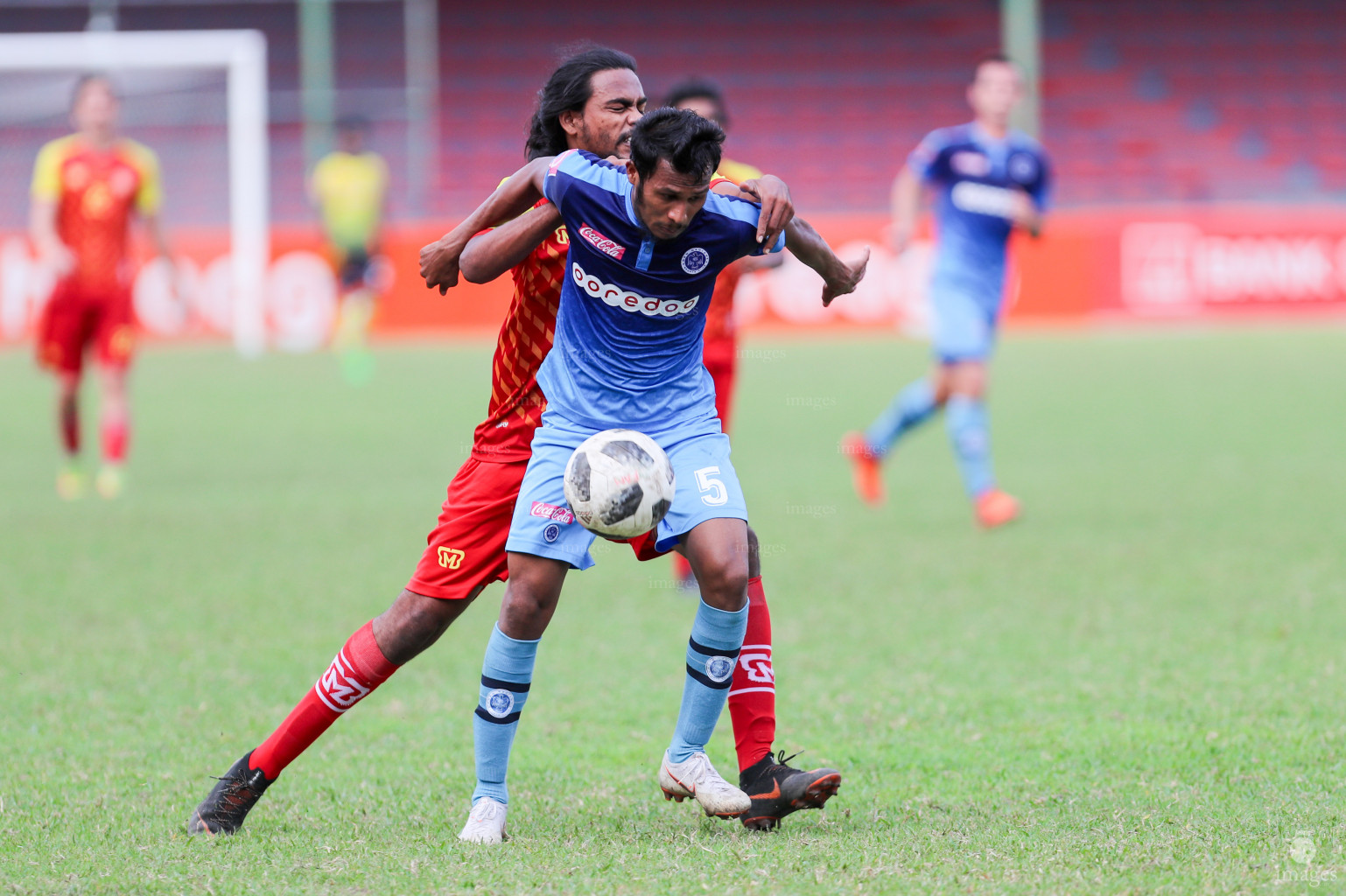 New Radiant SC vs Victory SC in Dhiraagu Dhivehi Premier League 2018 in Male, Maldives, Monday, October 8, 2018. (Images.mv Photo/Suadh Abdul Sattar)