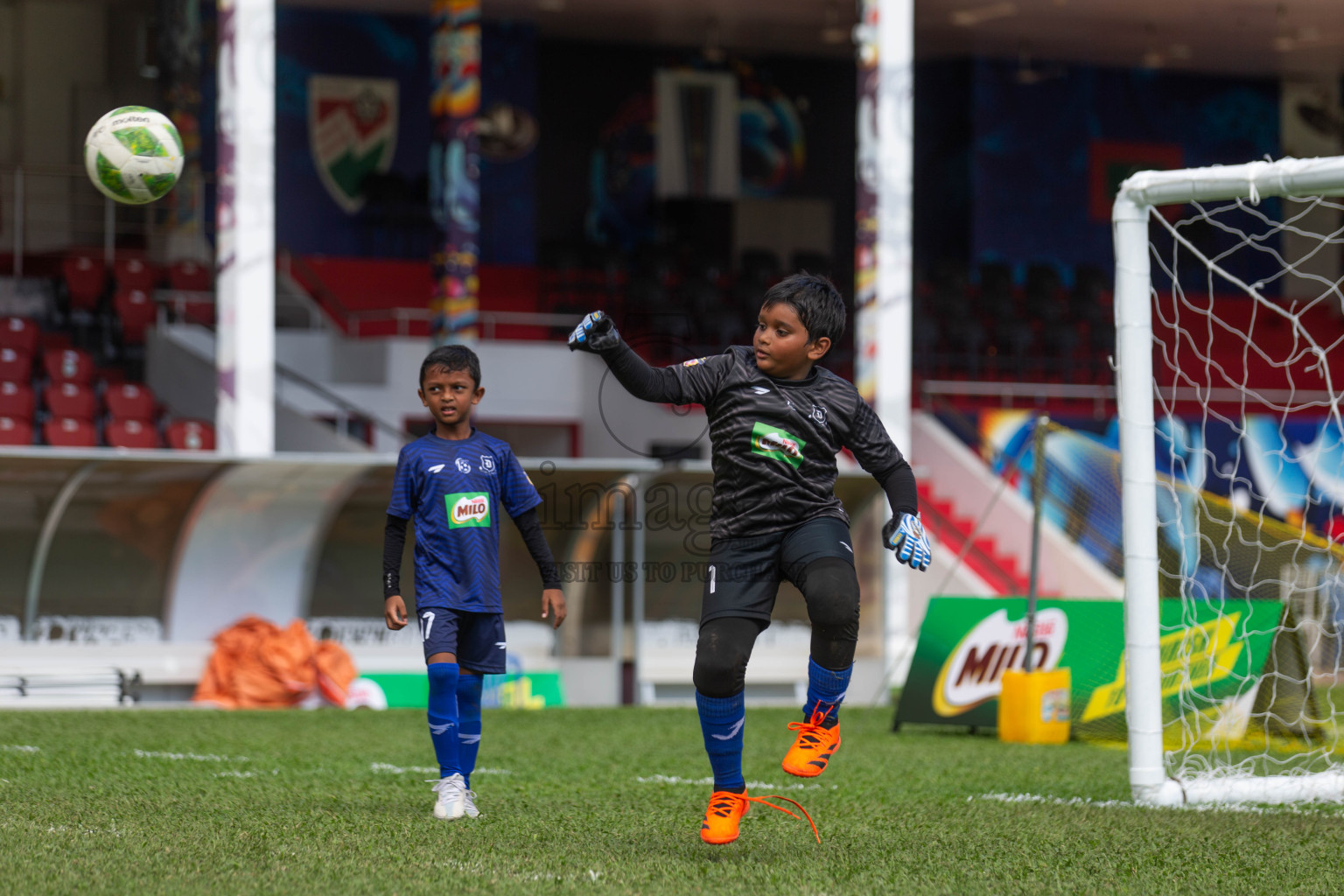 Day 2 of MILO Kids Football Fiesta was held at National Stadium in Male', Maldives on Saturday, 24th February 2024.