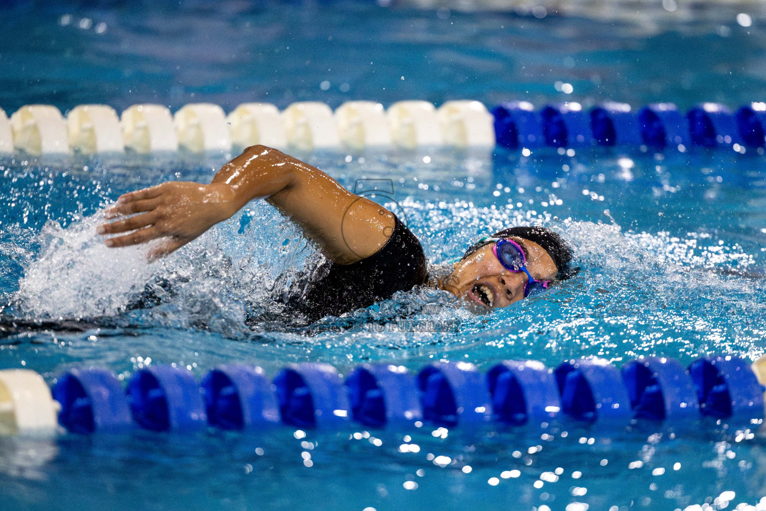 Day 6 of National Swimming Competition 2024 held in Hulhumale', Maldives on Wednesday, 18th December 2024. Photos: Mohamed Mahfooz Moosa / images.mv