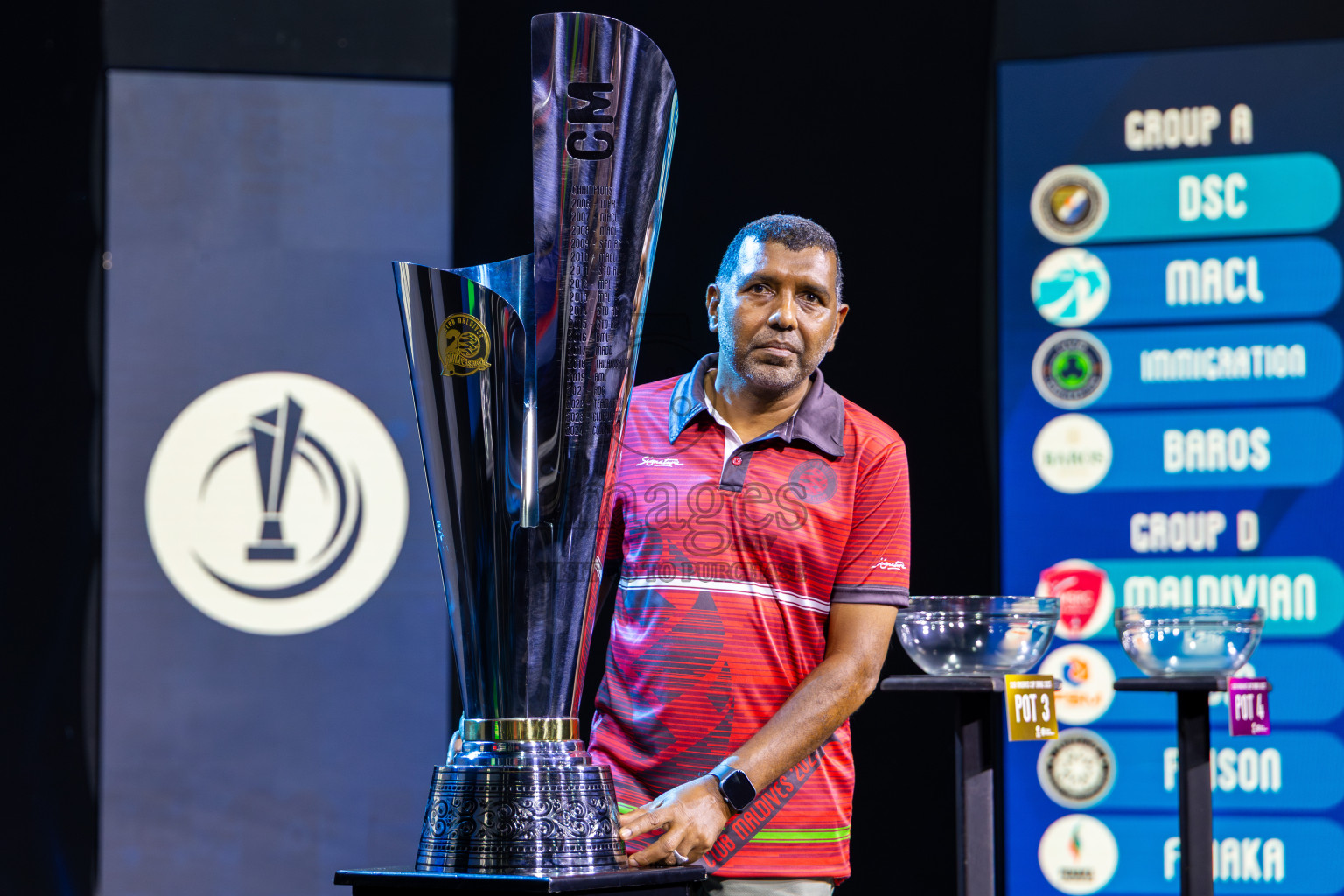 Draw for Club Maldives Cup 2025 was held on Friday, 12th September 2025 at PSM Studio. 
Photos: Ismail Thoriq/images.mv
