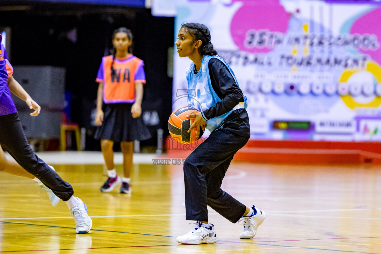 Day 14 of 25th Inter-School Netball Tournament was held in Social Center at Male', Maldives on Sunday, 25th August 2024. Photos: Nausham Waheed / images.mv