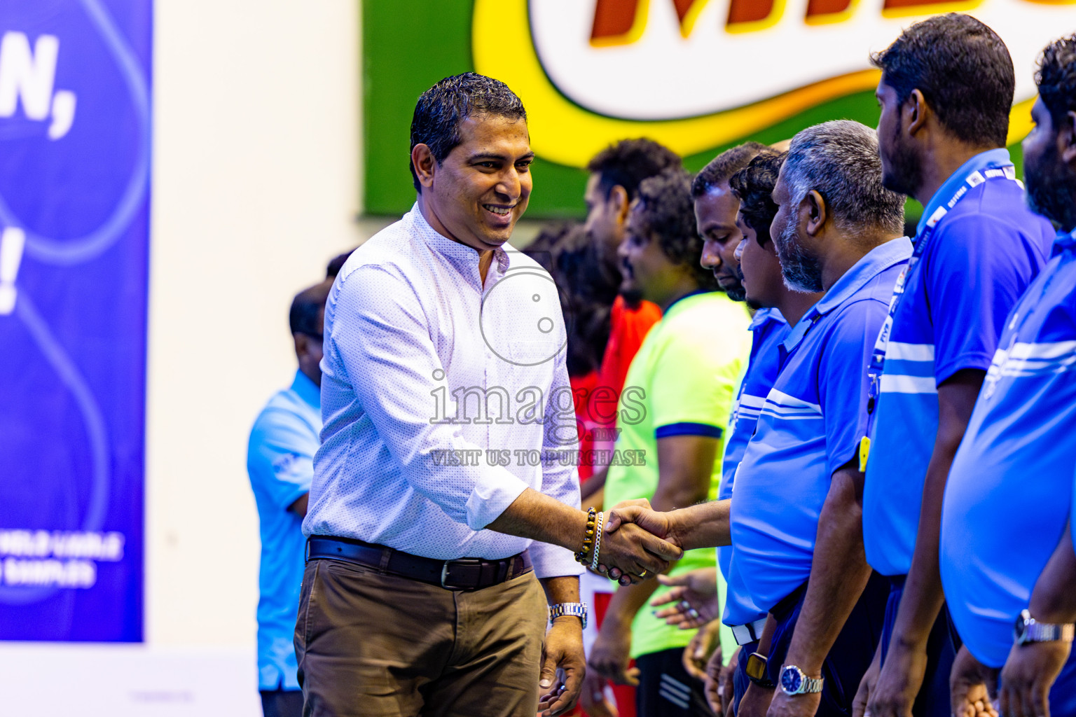 Day 1 of MILO VAM Cup 2024 Men's Division was held in Social Center Indoor Hall on Monday, 28th October 2024. Photos: Nausham Waheed / images.mv