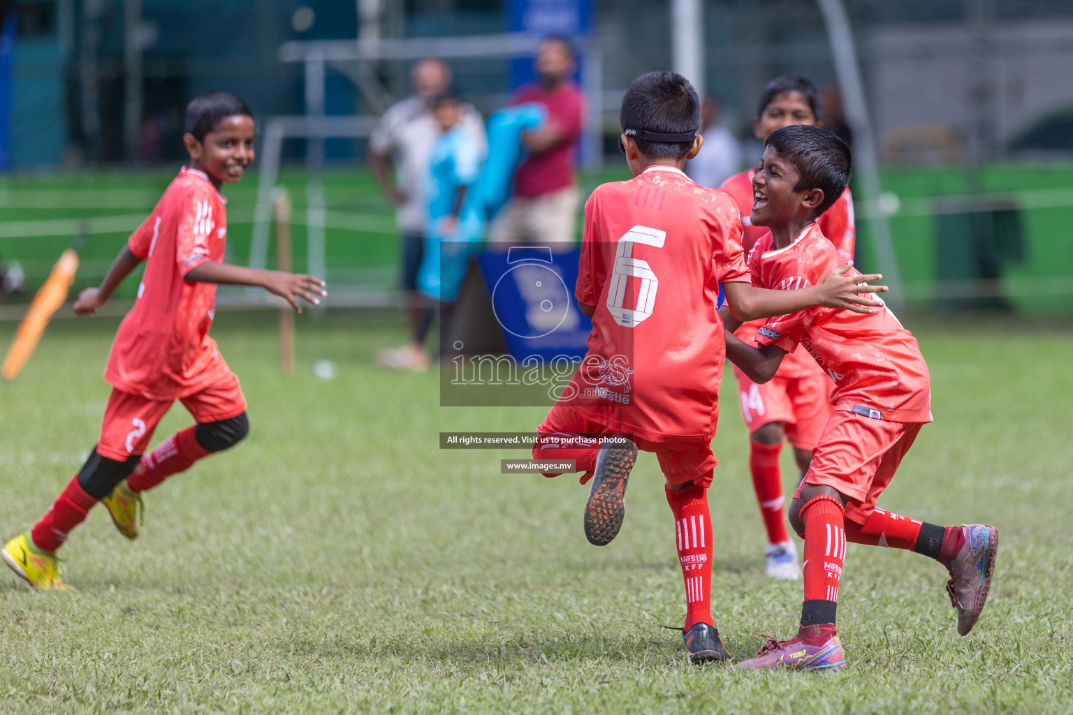 Day 2 of Nestle kids football fiesta, held in Henveyru Football Stadium, Male', Maldives on Thursday, 12th October 2023 Photos: Shuu Abdul Sattar / mages.mv