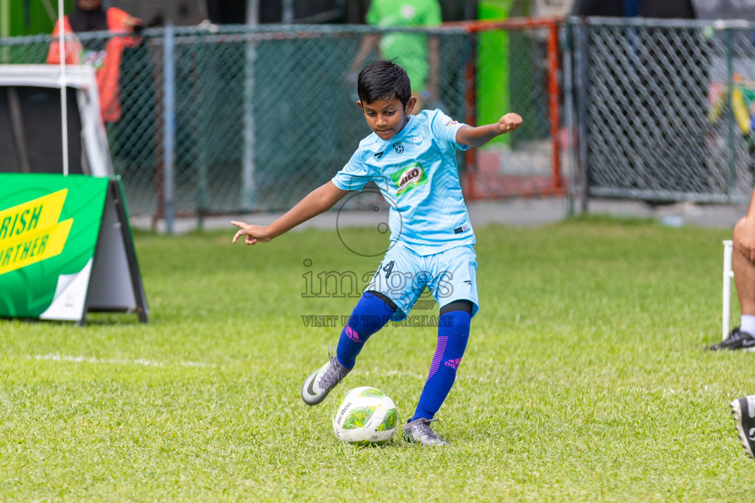 Day 2 of MILO Kids Football Fiesta was held at National Stadium in Male', Maldives on Saturday, 24th February 2024.