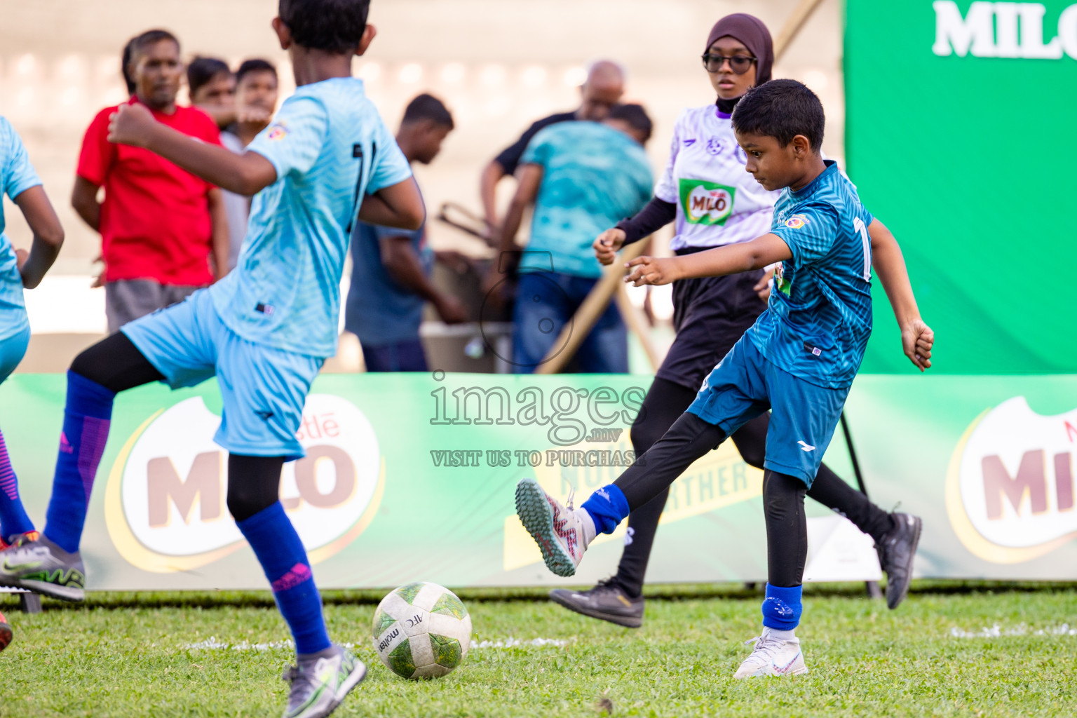 Day 2 of MILO Kids Football Fiesta was held at National Stadium in Male', Maldives on Saturday, 24th February 2024.