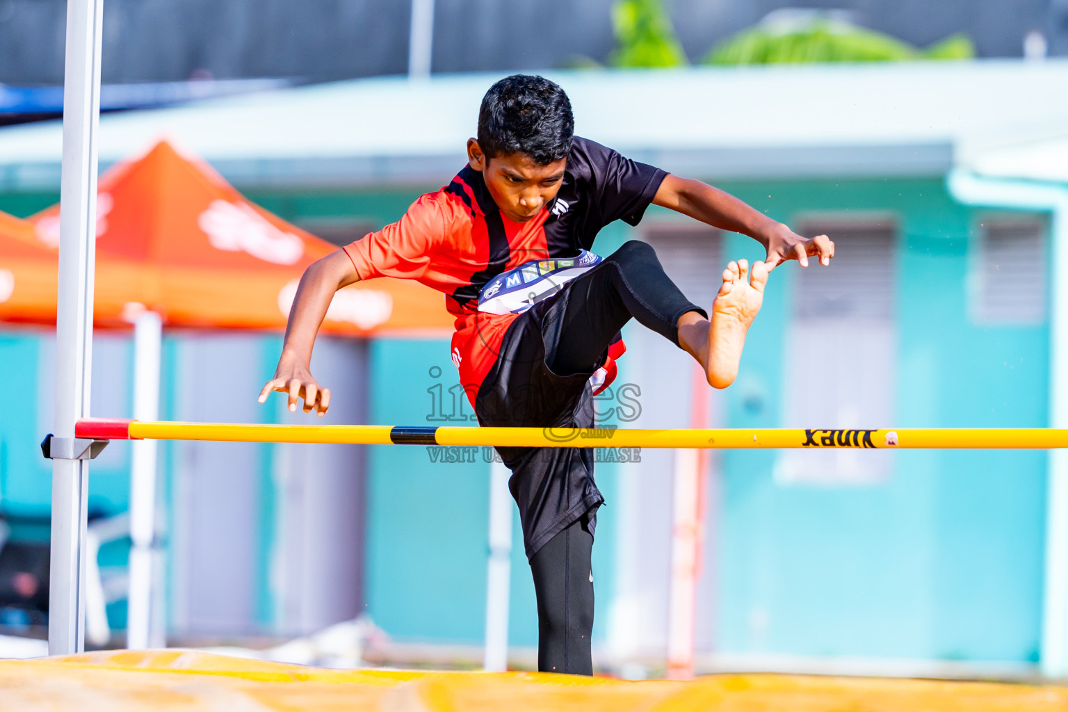 Day 3 of MWSC Interschool Athletics Championships 2024 held in Hulhumale Running Track, Hulhumale, Maldives on Monday, 11th November 2024. Photos by:  Nausham Waheed / Images.mv