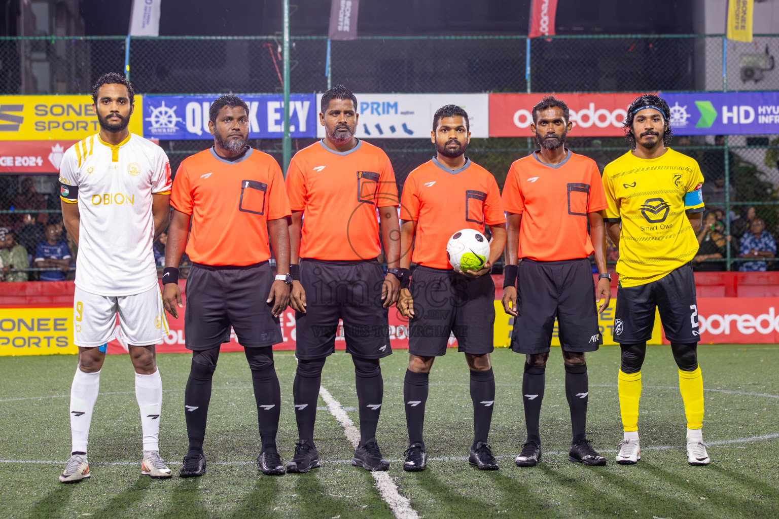 K Gaafaru vs Dhandimgu in Round of 16 on Day 40 of Golden Futsal Challenge 2024 which was held on Tuesday, 27th February 2024, in Hulhumale', Maldives Photos: Ismail Thoriq / images.mv