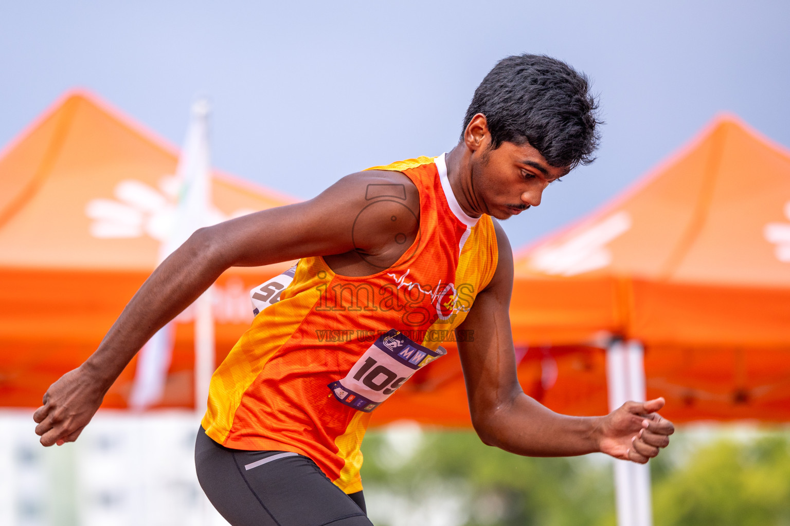 Day 6 of MWSC Interschool Athletics Championships 2024 held in Hulhumale Running Track, Hulhumale, Maldives on Thursday, 14th November 2024. Photos by: Ismail Thoriq / Images.mv