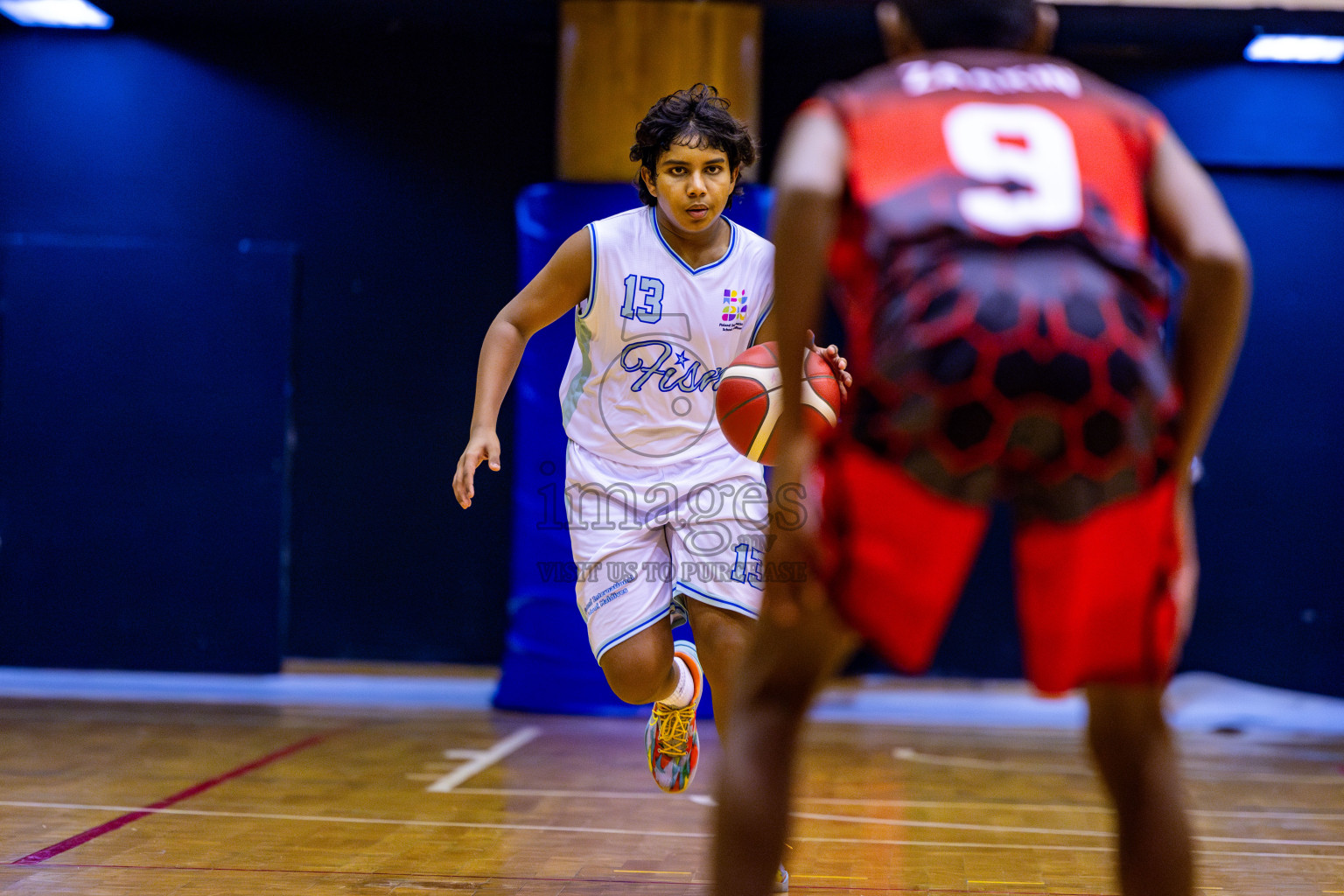 Iskandhar School vs Finland International School in Under 13 Boys Final of Junior Basketball Championship 2024 was held in Social Center, Male', Maldives on Sunday, 15th December 2024. Photos: Nausham Waheed / images.mv