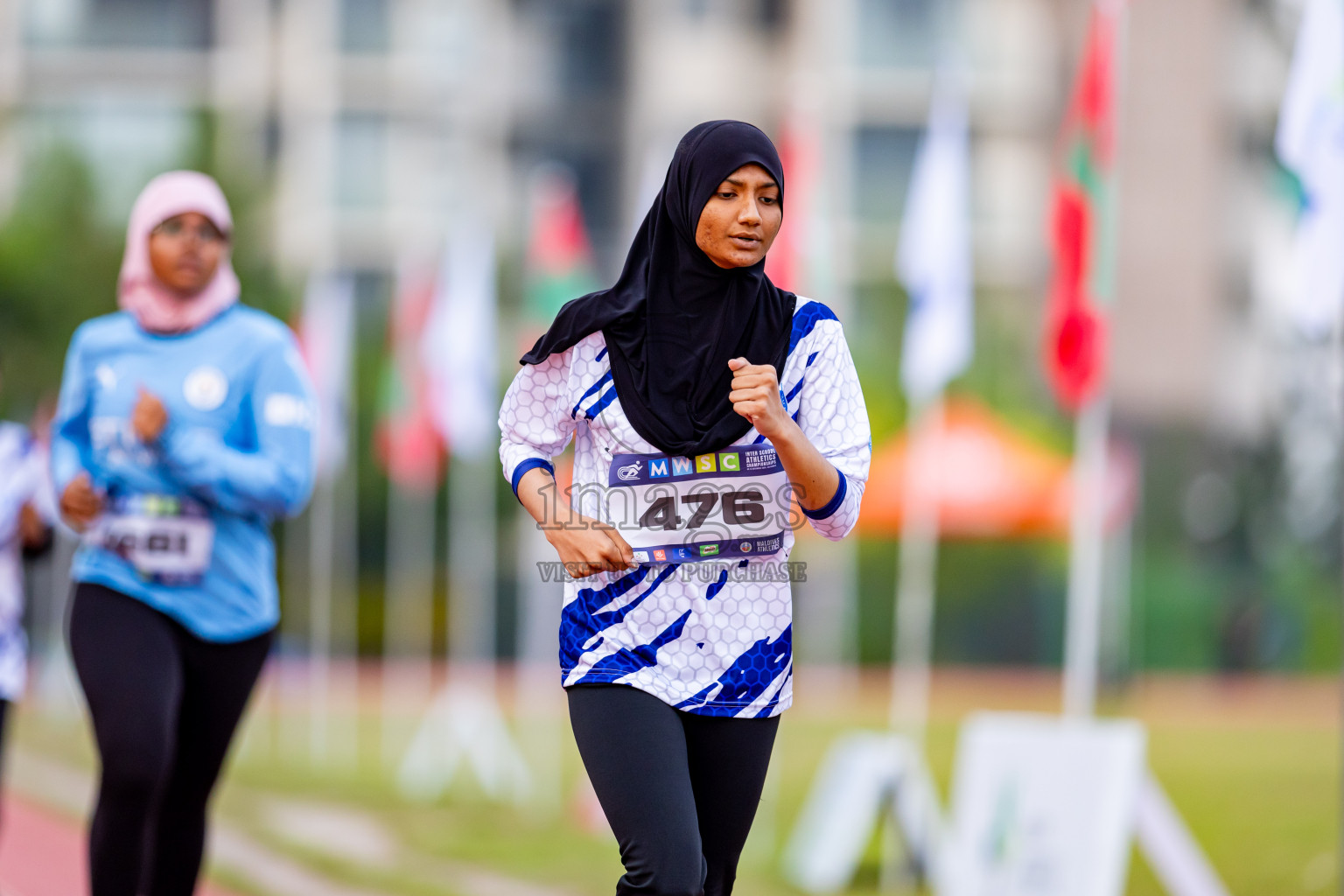 Day 5 of MWSC Interschool Athletics Championships 2024 held in Hulhumale Running Track, Hulhumale, Maldives on Wednesday, 13th November 2024. Photos by: Nausham Waheed / Images.mv