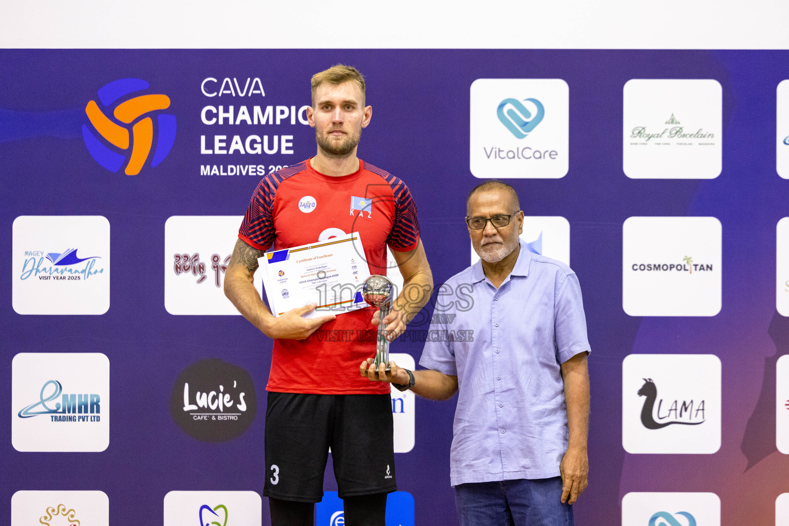 Final of CAVA Champions League 2025 held in Male', Maldives on Wednesday, 23th July 2025 at Social Center Indoor Hall 
Photos By: Mohamed Mahfooz Moosa / images.mv