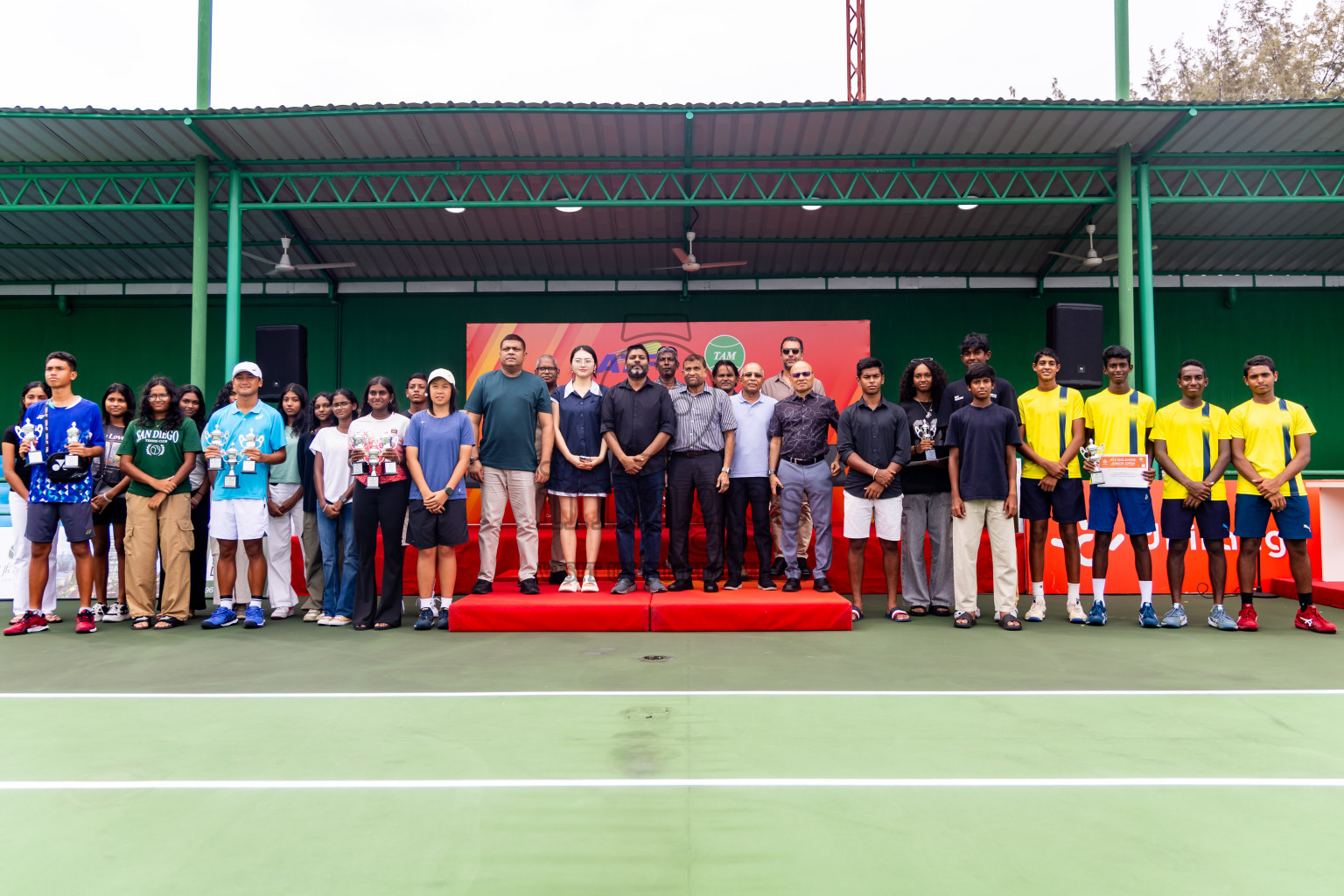 Finals of ATF Maldives Junior Open Tennis was held in Male' Tennis Court, Male', Maldives on Saturday, 21st December 2024. Photos: Nausham Waheed/ images.mv