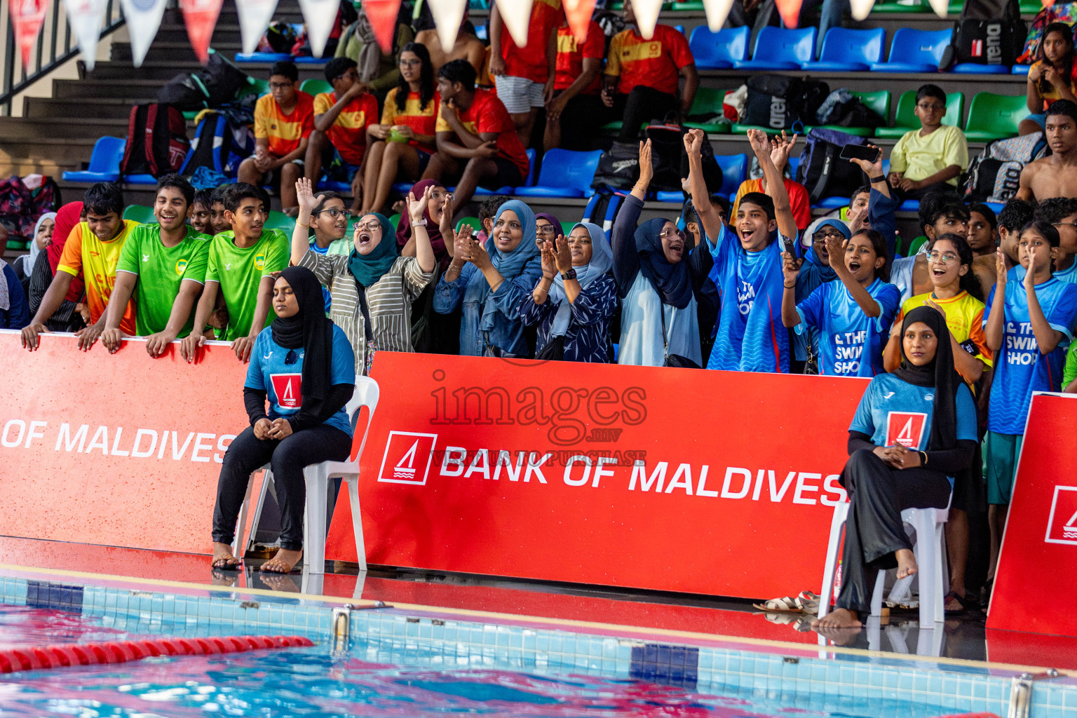 Day 3 of National Swimming Competition 2024 held in Hulhumale', Maldives on Sunday, 15th December 2024. Photos: Hassan Simah / images.mv