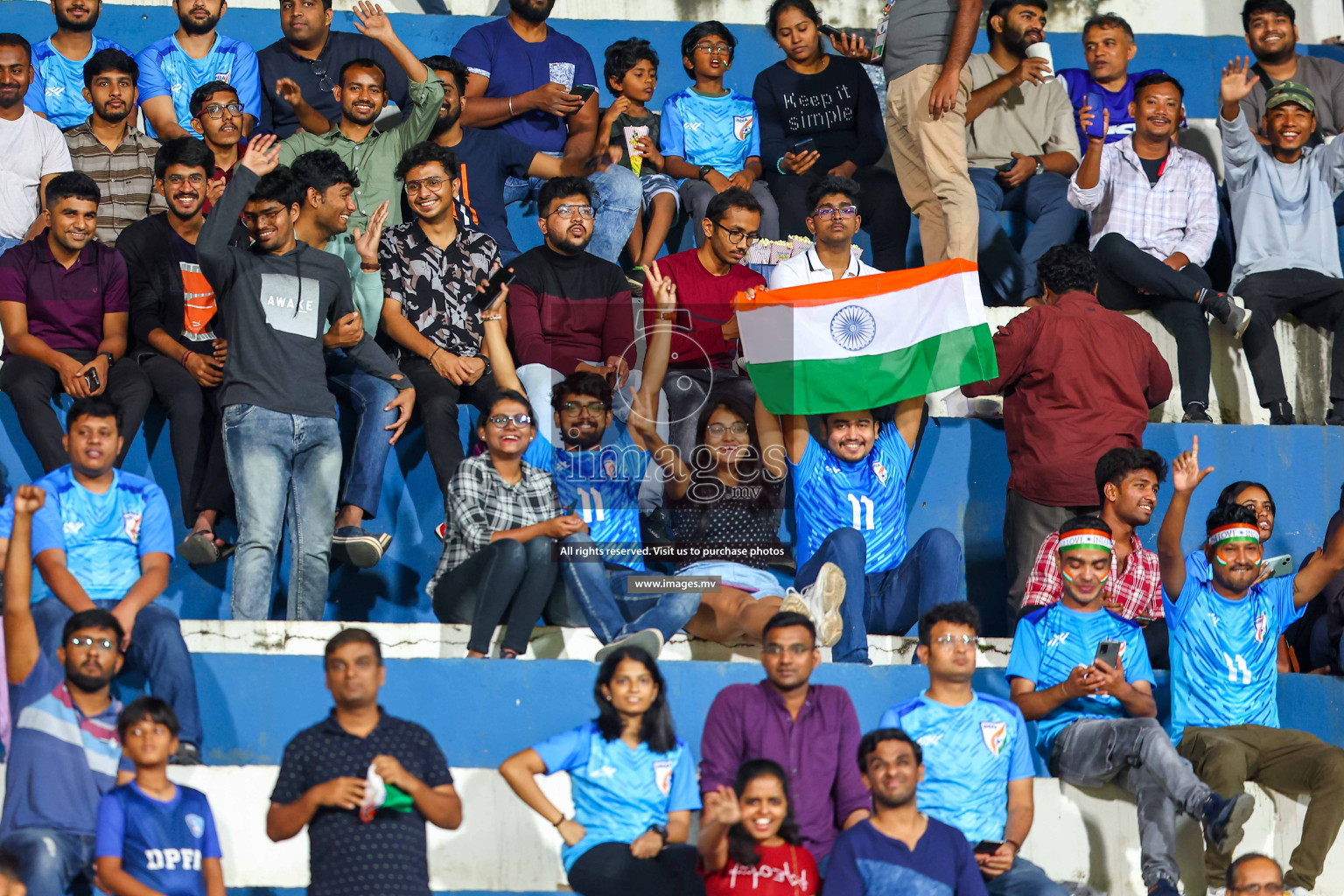 Nepal vs India in SAFF Championship 2023 held in Sree Kanteerava Stadium, Bengaluru, India, on Saturday, 24th June 2023. Photos: Hassan Simah / images.mv