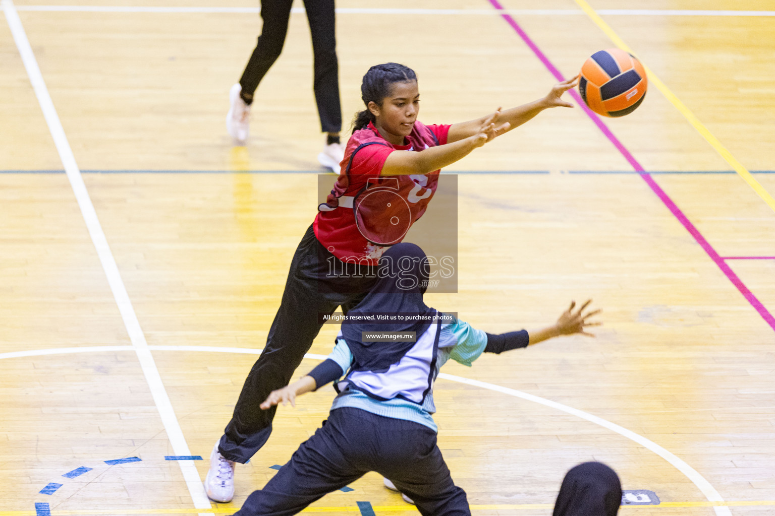 Day4 of 24th Interschool Netball Tournament 2023 was held in Social Center, Male', Maldives on 30th October 2023. Photos: Nausham Waheed / images.mv