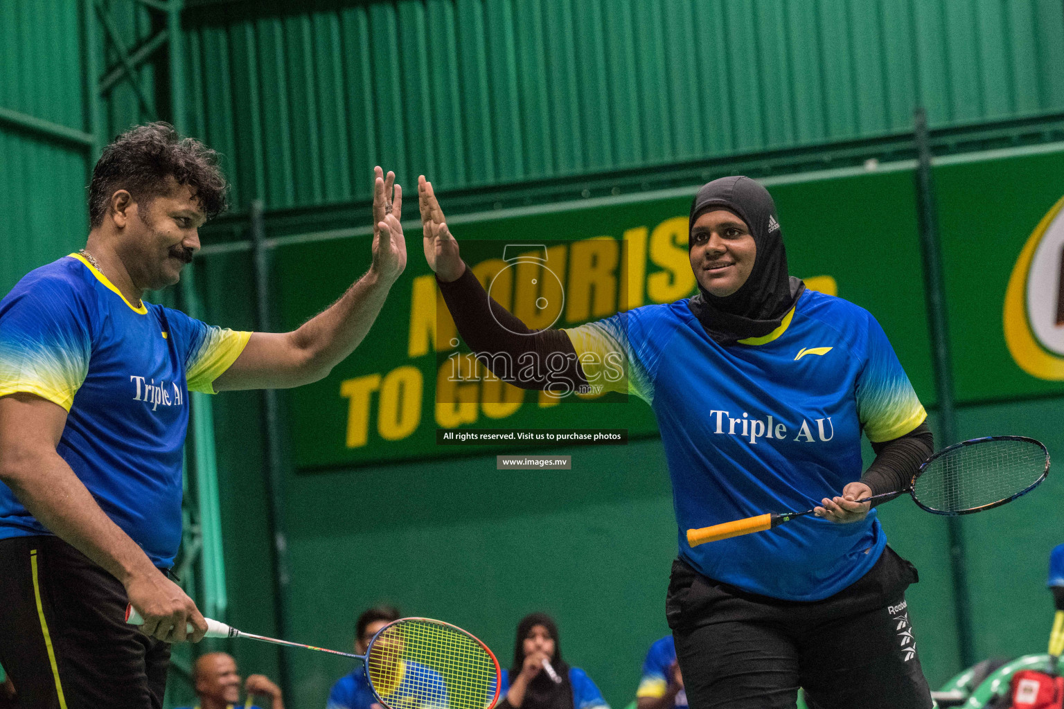 Day 3 of Badminton association mixed group championship 2021 held in Male', Maldives Photos by Nausham Waheed