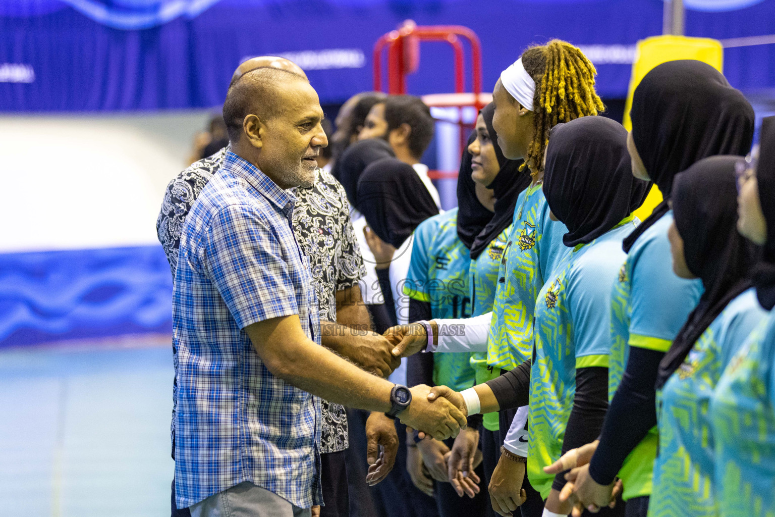 Final of Women's Division of Volleyball Association Cup 2023 held in Male', Maldives on Tuesday, 9th January 2024 at Social Center Indoor Hall Photos By: Nausham Waheed /images.mv