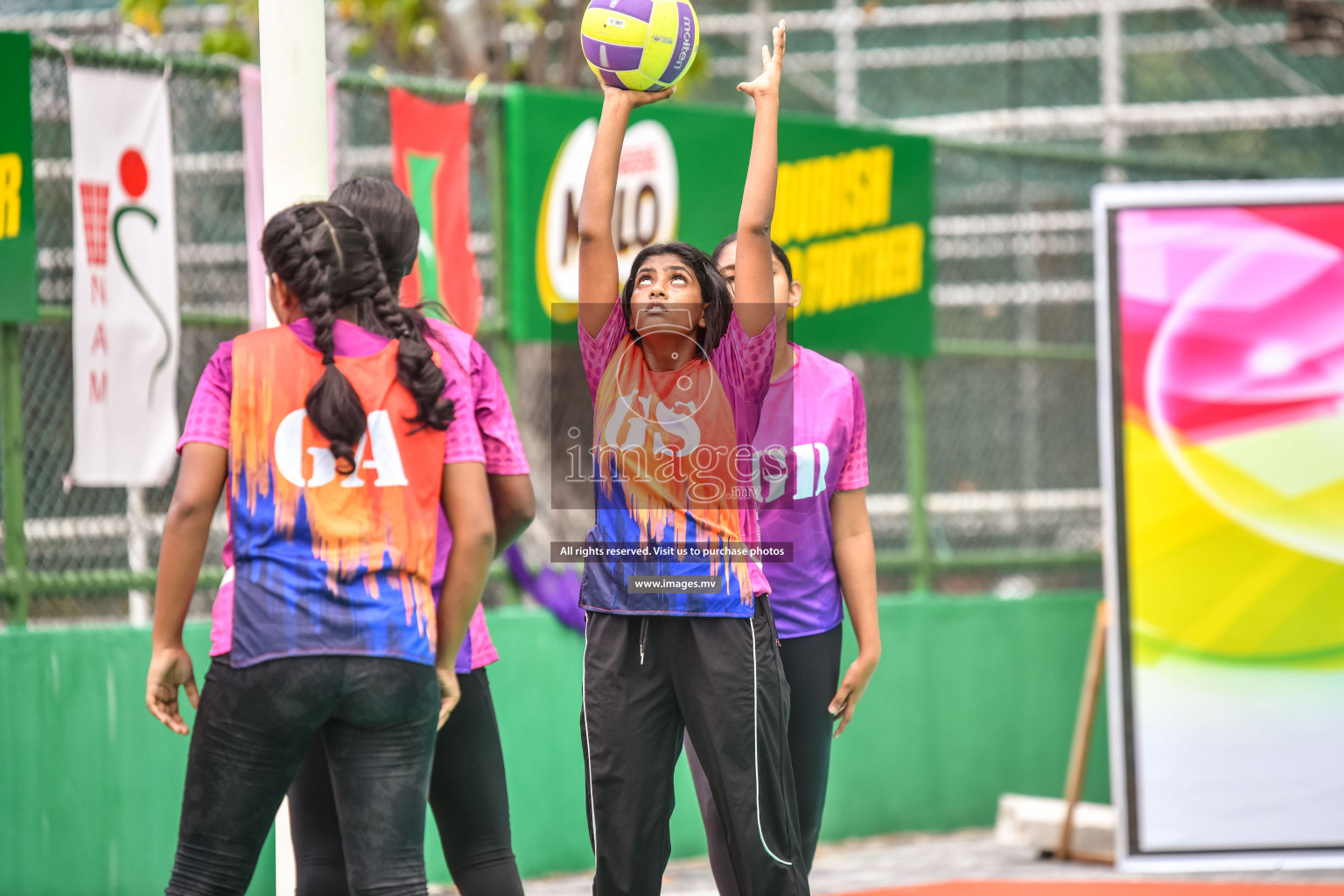 Day 10 of Junior Netball Championship 2022 held in Male', Maldives. Photos by Nausham Waheed