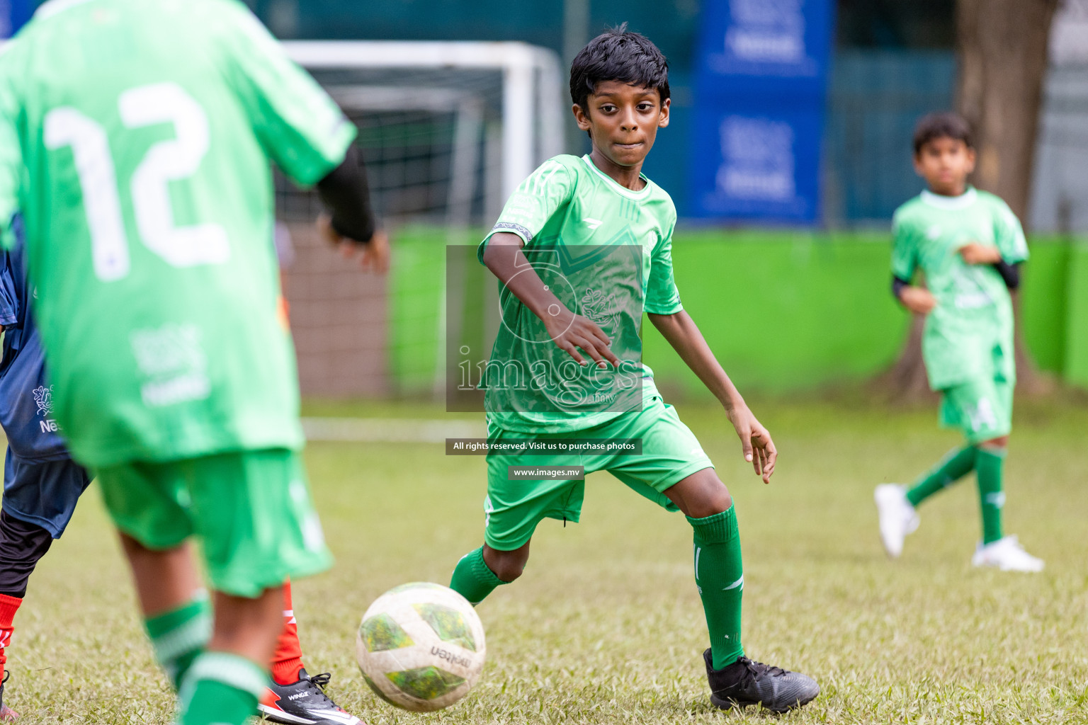 Day 1 of Milo kids football fiesta, held in Henveyru Football Stadium, Male', Maldives on Wednesday, 11th October 2023 Photos: Nausham Waheed/ Images.mv