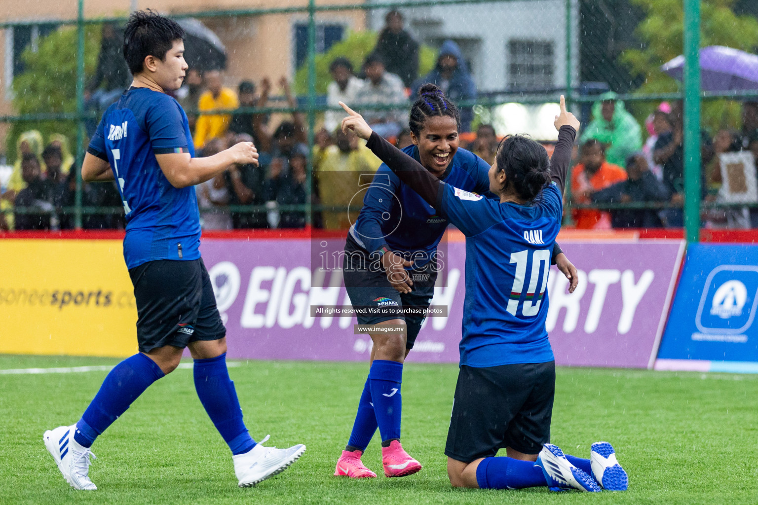 WAMCO vs Team Fenaka in Eighteen Thirty Women's Futsal Fiesta 2022 was held in Hulhumale', Maldives on Friday, 14th October 2022. Photos: Hassan Simah / images.mv