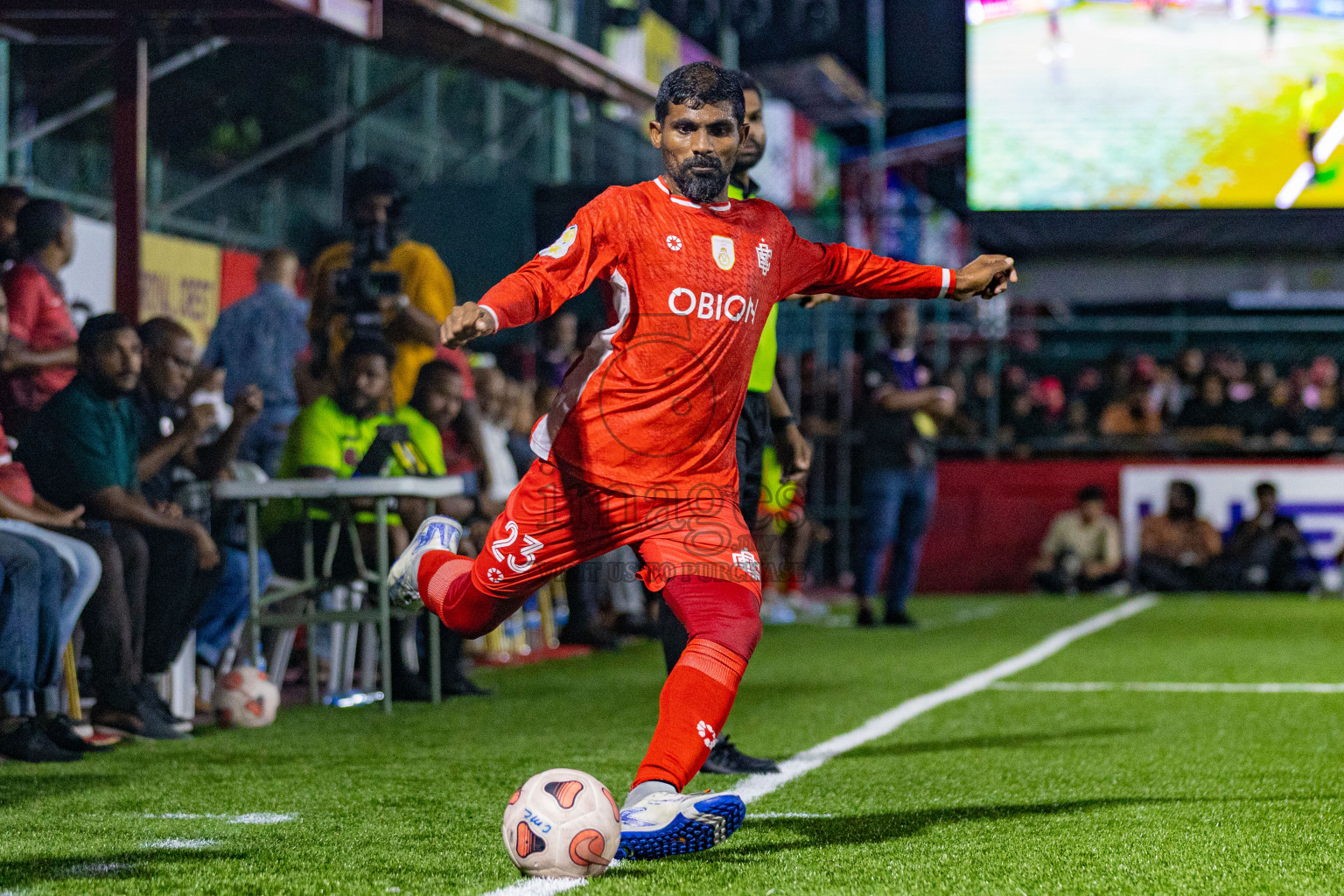 Road Recreation Club vs Club Combination SC Eydhafushi in Kings Cup Final of Club Maldives 2025 was held in Rehendhi Futsal Ground, Hulhumale', Maldives on Tuesday, 9th September 2025. Photos: Areef Adam / images.mv