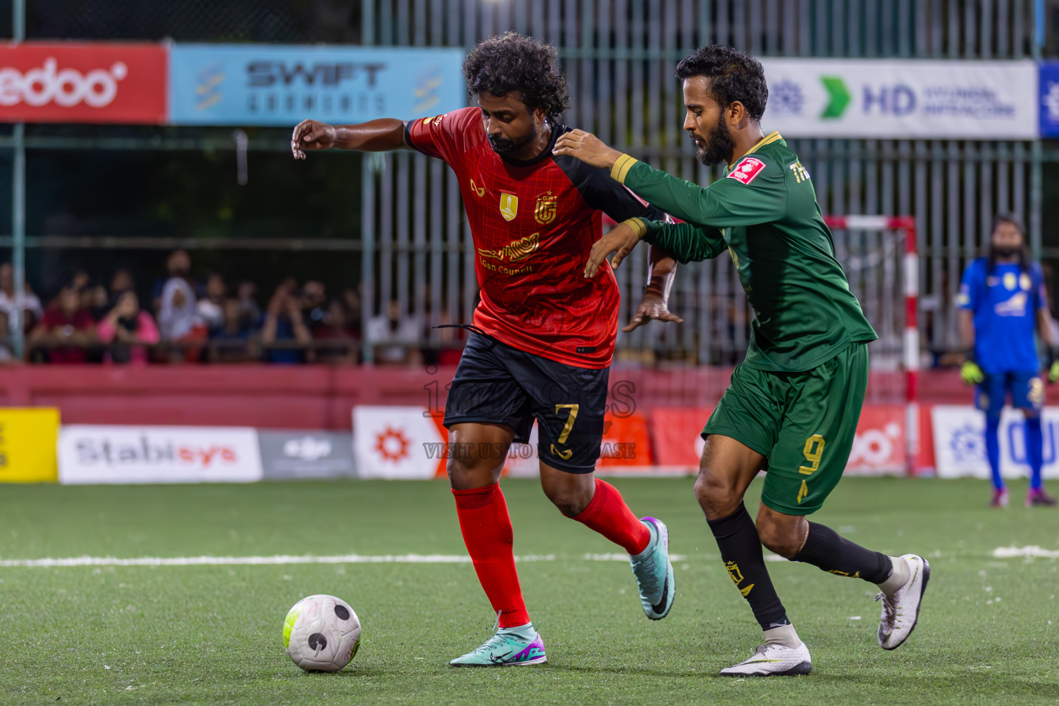 L Gan vs Th Thimarafushi in Zone 6 Final on Day 389 of Golden Futsal Challenge 2024 which was held on Saturday, 24th February 2024, in Hulhumale', Maldives Photos: Ismail Thoriq / images.mv