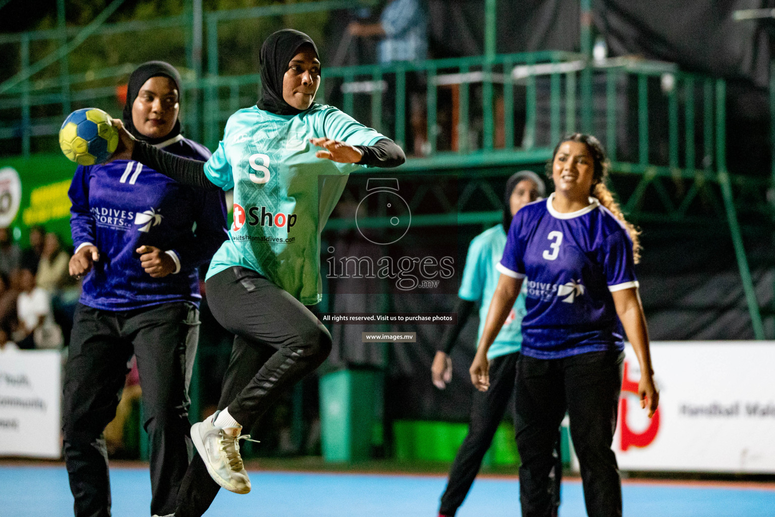 Day 8 of 7th Inter-Office/Company Handball Tournament 2023, held in Handball ground, Male', Maldives on Friday, 23rd September 2023 Photos: Hassan Simah/ Images.mv