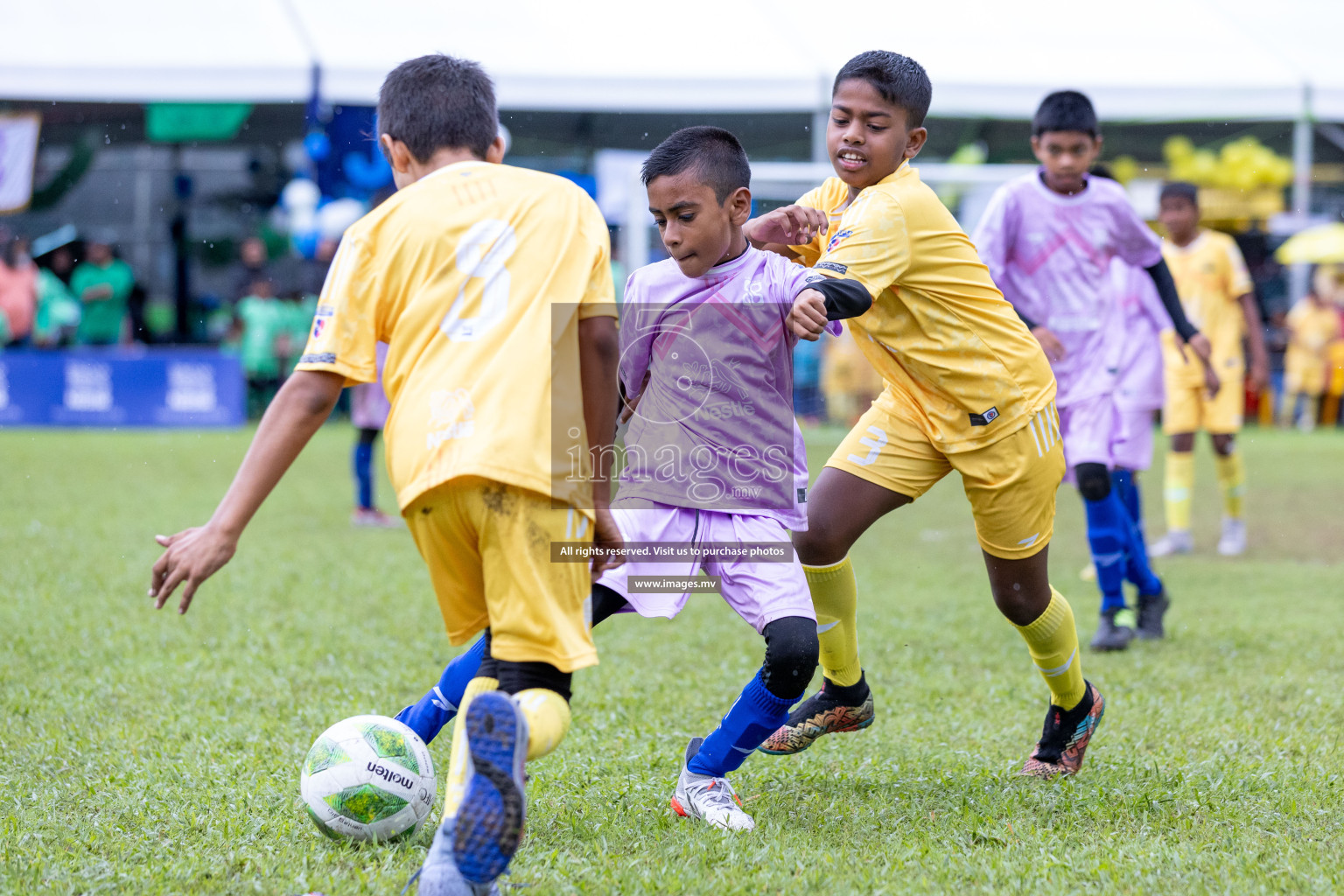 Day 2 of Nestle kids football fiesta, held in Henveyru Football Stadium, Male', Maldives on Thursday, 12th October 2023 Photos: Nausham Waheed/ Shuu Abdul Sattar Images.mv