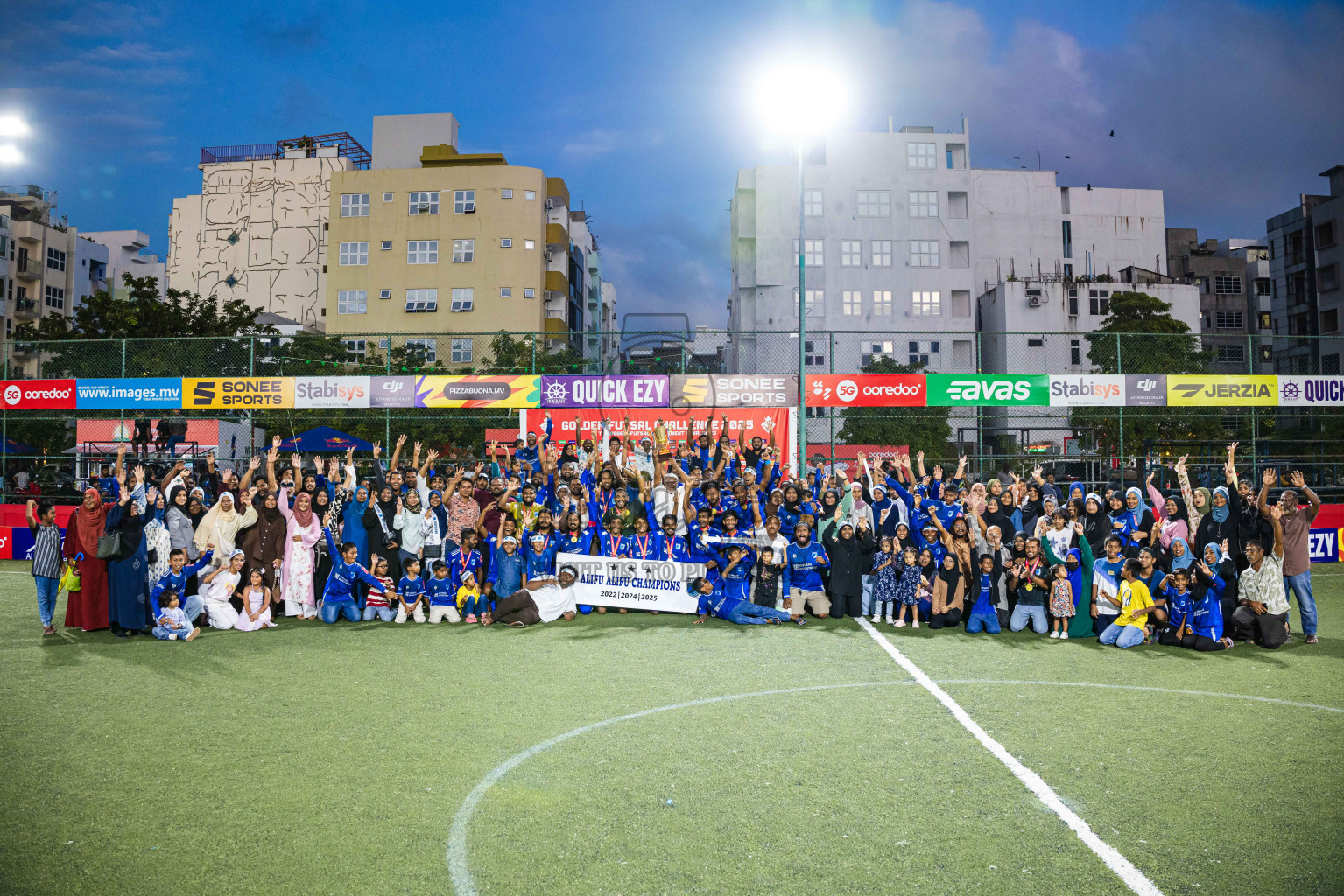 AA. Mathiveri VS AA. Thoddoo in Atoll Round Final on Day 20 of Golden Futsal Challenge 2025 was held on Thursday, 23rd January 2025, in Hulhumale', Maldives. Photos: Abdulla Abeed / images.mv