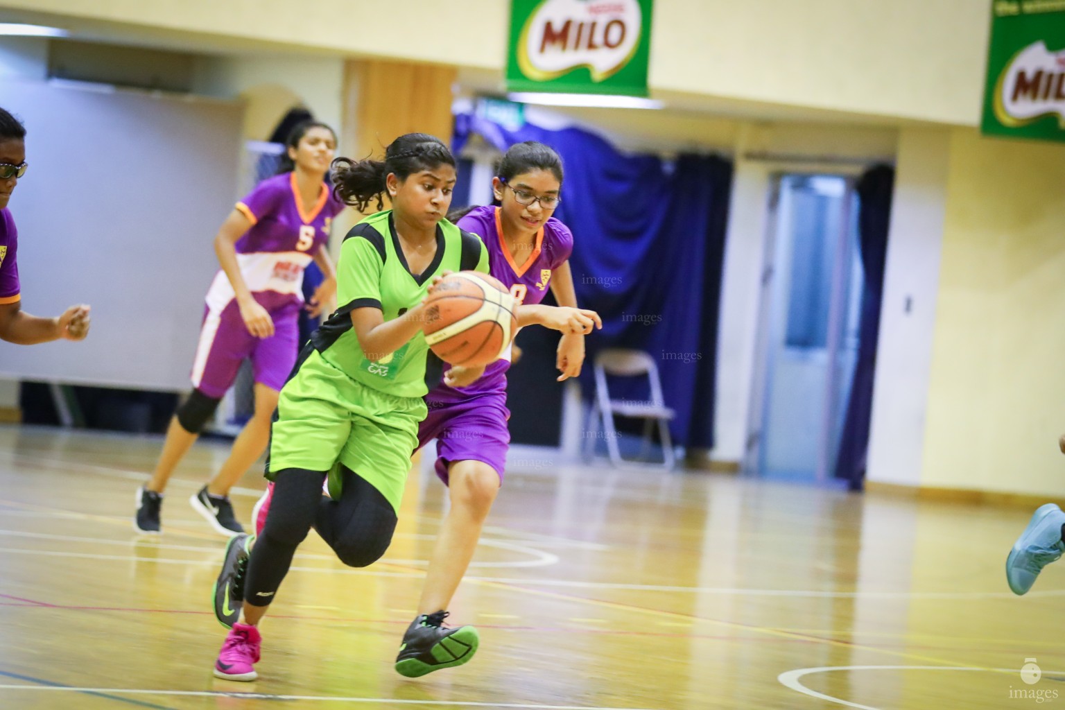 MILO Interschool Basket Tournament 2018 (U16 Girls Semi Final) Kalaafaanu vs GIS