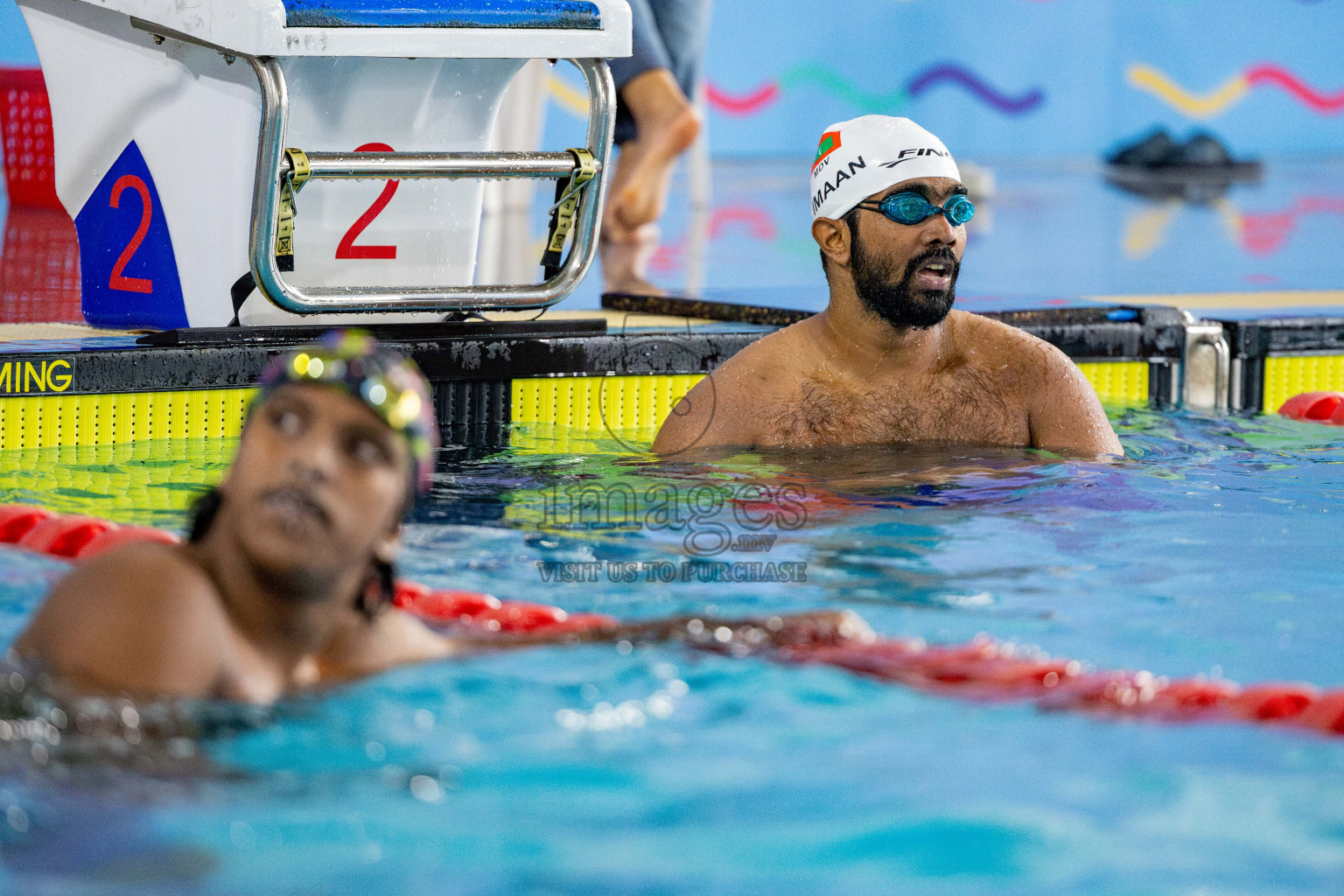 Day 4 of National Swimming Championship 2024 held in Hulhumale', Maldives on Monday, 16th December 2024. 
Photos: Hassan Simah / images.mv