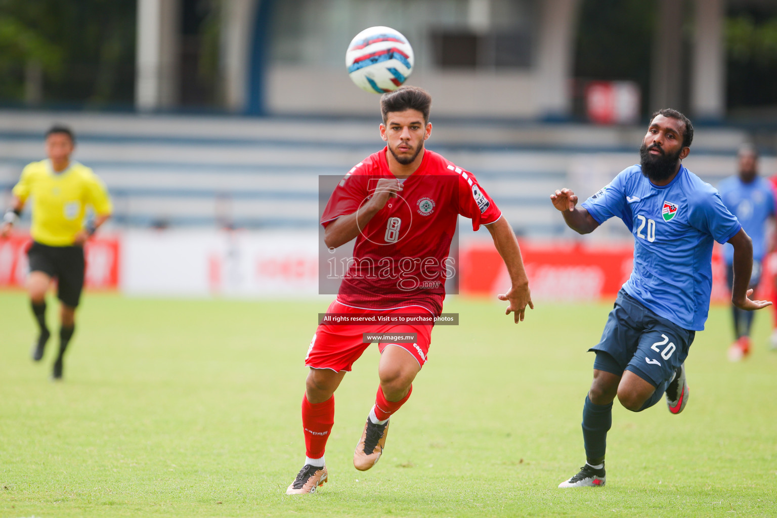 Lebanon vs Maldives in SAFF Championship 2023 held in Sree Kanteerava Stadium, Bengaluru, India, on Tuesday, 28th June 2023. Photos: Nausham Waheed, Hassan Simah / images.mv