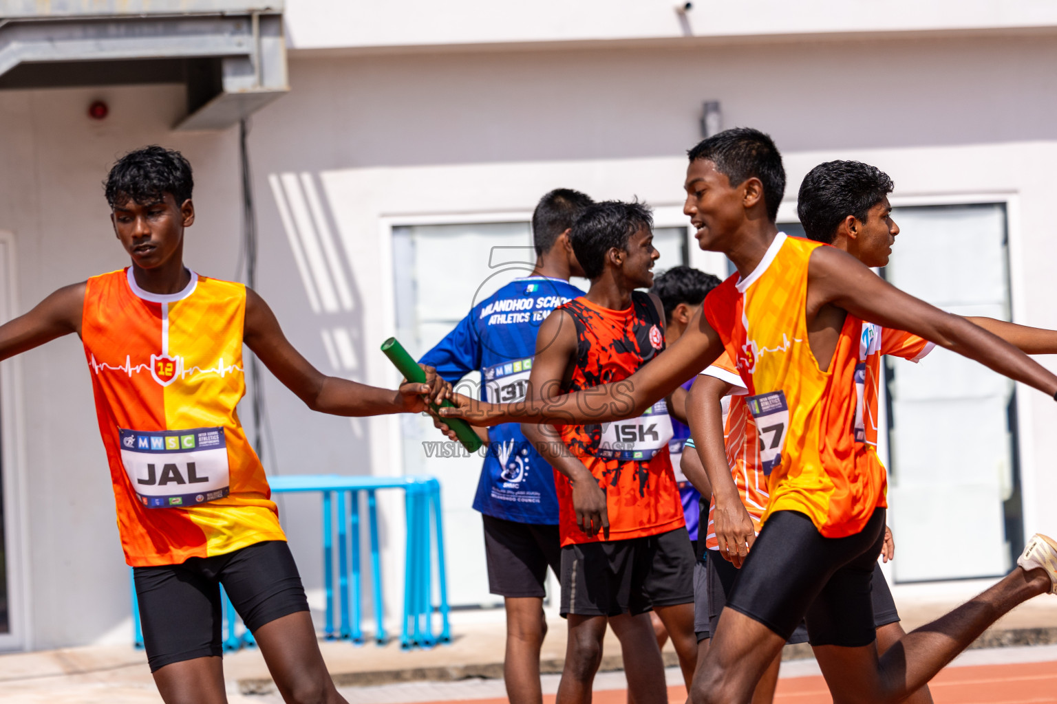 Day 6 of MWSC Interschool Athletics Championships 2024 held in Hulhumale Running Track, Hulhumale, Maldives on Thursday, 14th November 2024. Photos by: Ismail Thoriq / Images.mv