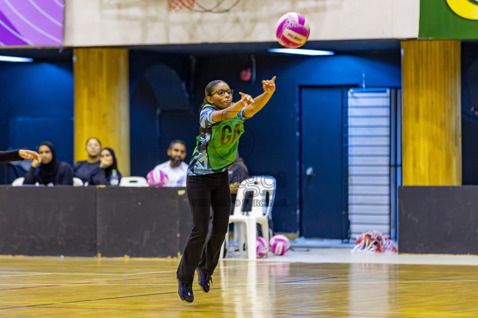 High Flyers vs Netkids B in Day 3 of 3rd Netball Junior Championship, held at Social Center on Tuesday, 21st January 2025 . 
Photos: Hassan Simah / images.mv
