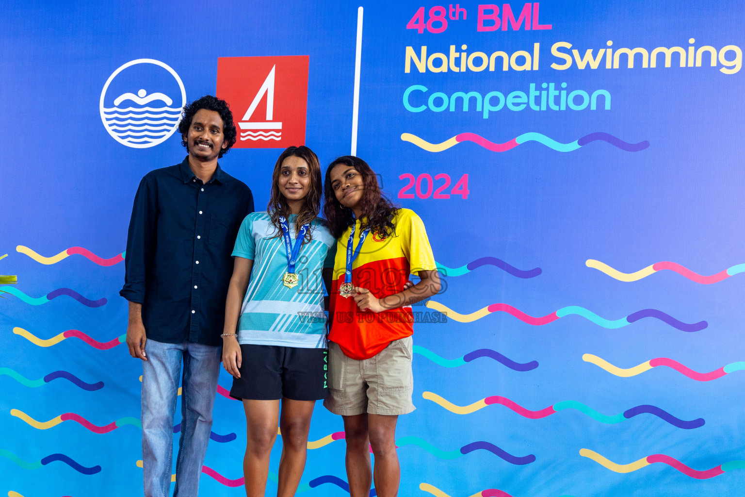 Day 7 of National Swimming Competition 2024 held in Hulhumale', Maldives on Thursday, 19th December 2024.
Photos: Ismail Thoriq / images.mv