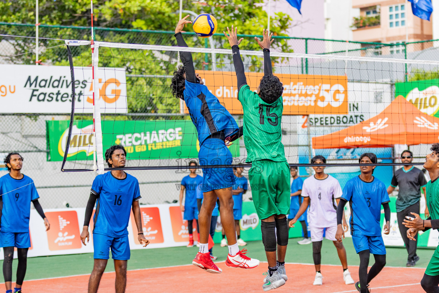 Milo National Junior Volleyball Championship 2025 Day 1 was held on Saturday, 22nd November 2025 at Ekuveni Turf Court Male', Maldives. Photos: Areef Adam / images.mv